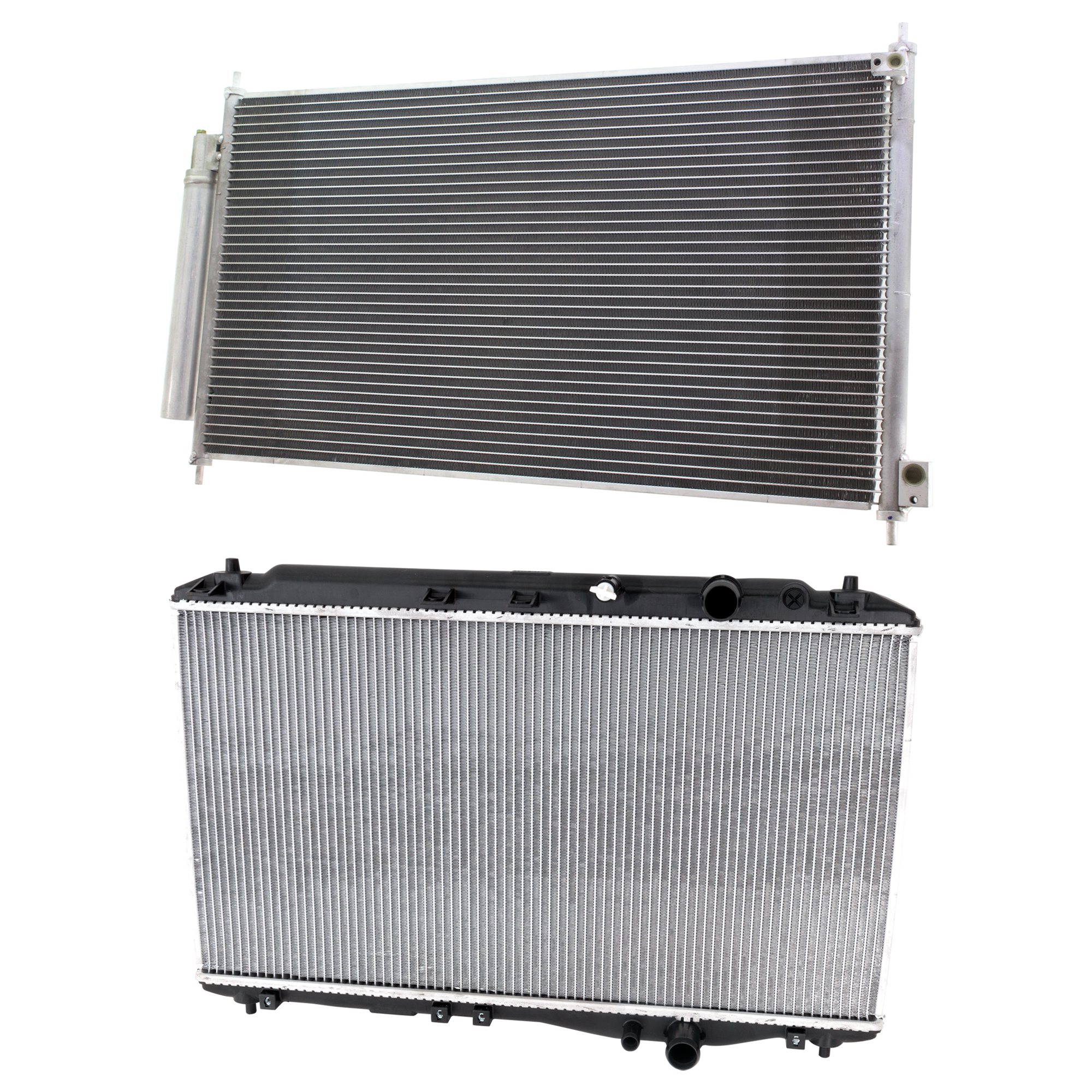 AM ILX 16-22 A C CONDENSER RADIATOR KIT 2 pc kit 2.4L Eng. 4 Cyl. SKU KIT 071124-79 Partslink HO3030156 AC3010156 OEM 80110TR0A02-19010R4HA01-19010R