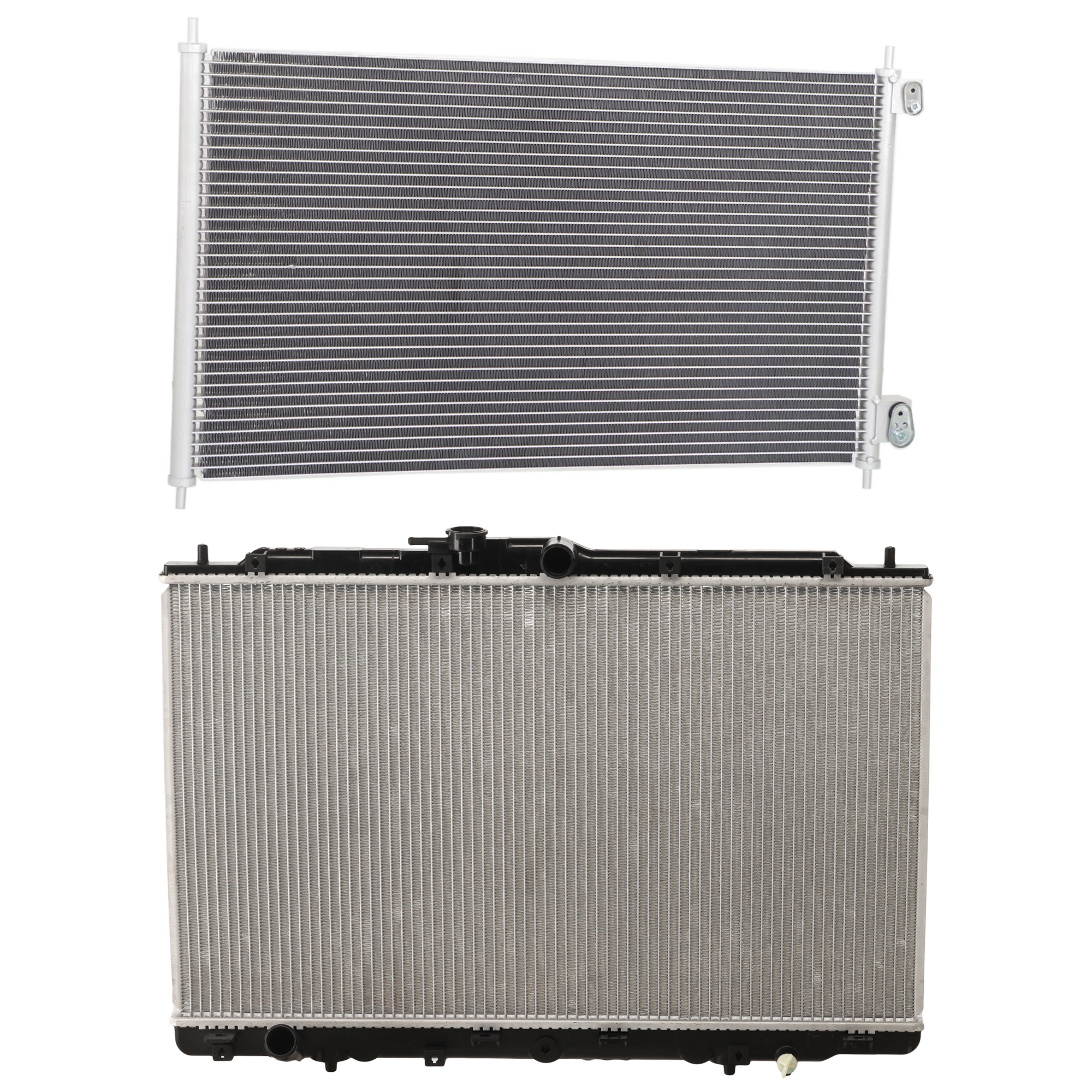 AM CL 01-03 TL 02-03 A C CONDENSER RADIATOR KIT 2 pc kit 3.2L Eng. 6 Cyl. SKU KIT 071124-82 Partslink HO3030102 AC3010116 OEM 80100S87A00-19010PJEA51