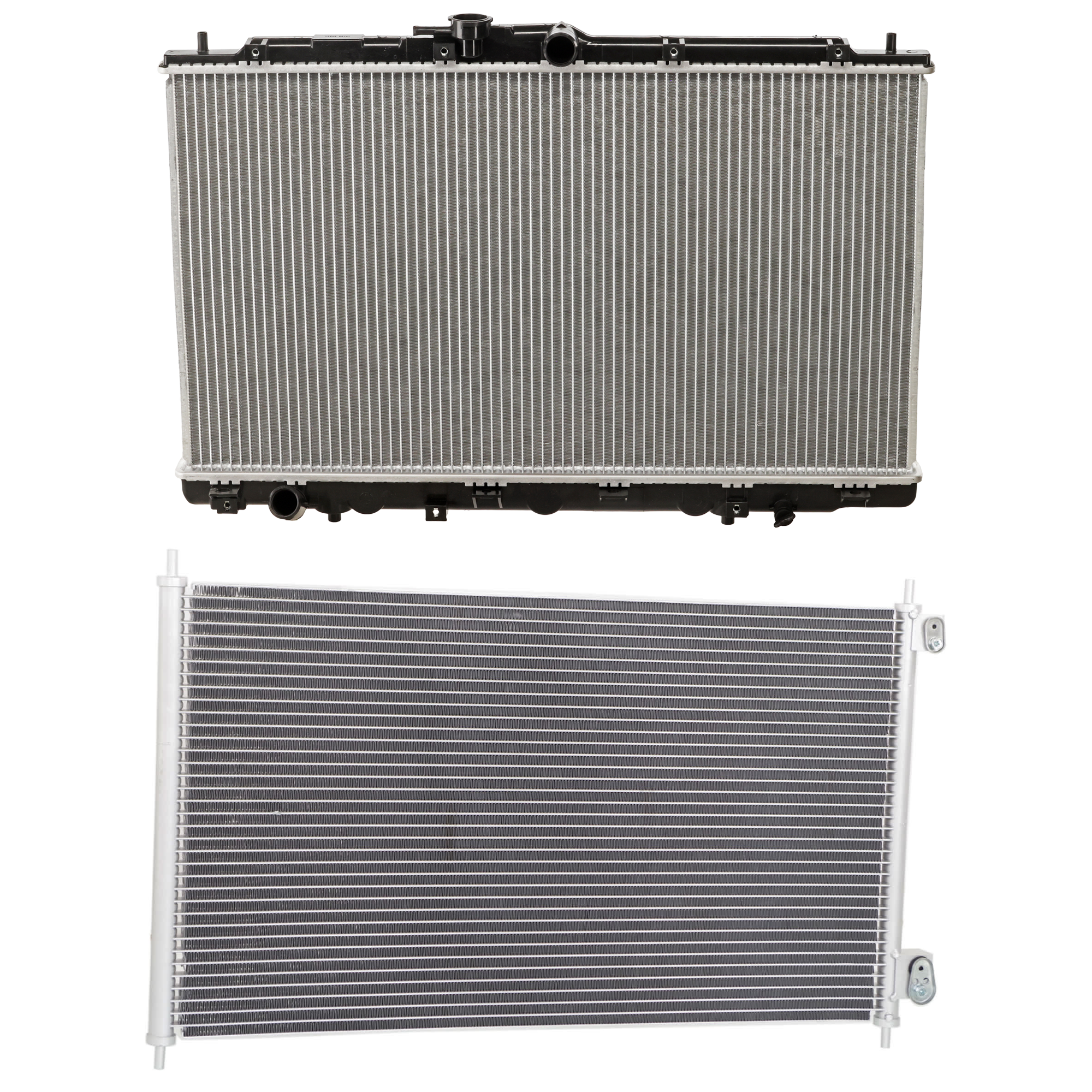 AM CL TL 02-03 A C CONDENSER 2 pc kit 3.2L Eng. 6 Cyl. with Radiator SKU KIT 071124-83 Partslink HO3030102 AC3010117 OEM 80100S87A00-19010PGEA51