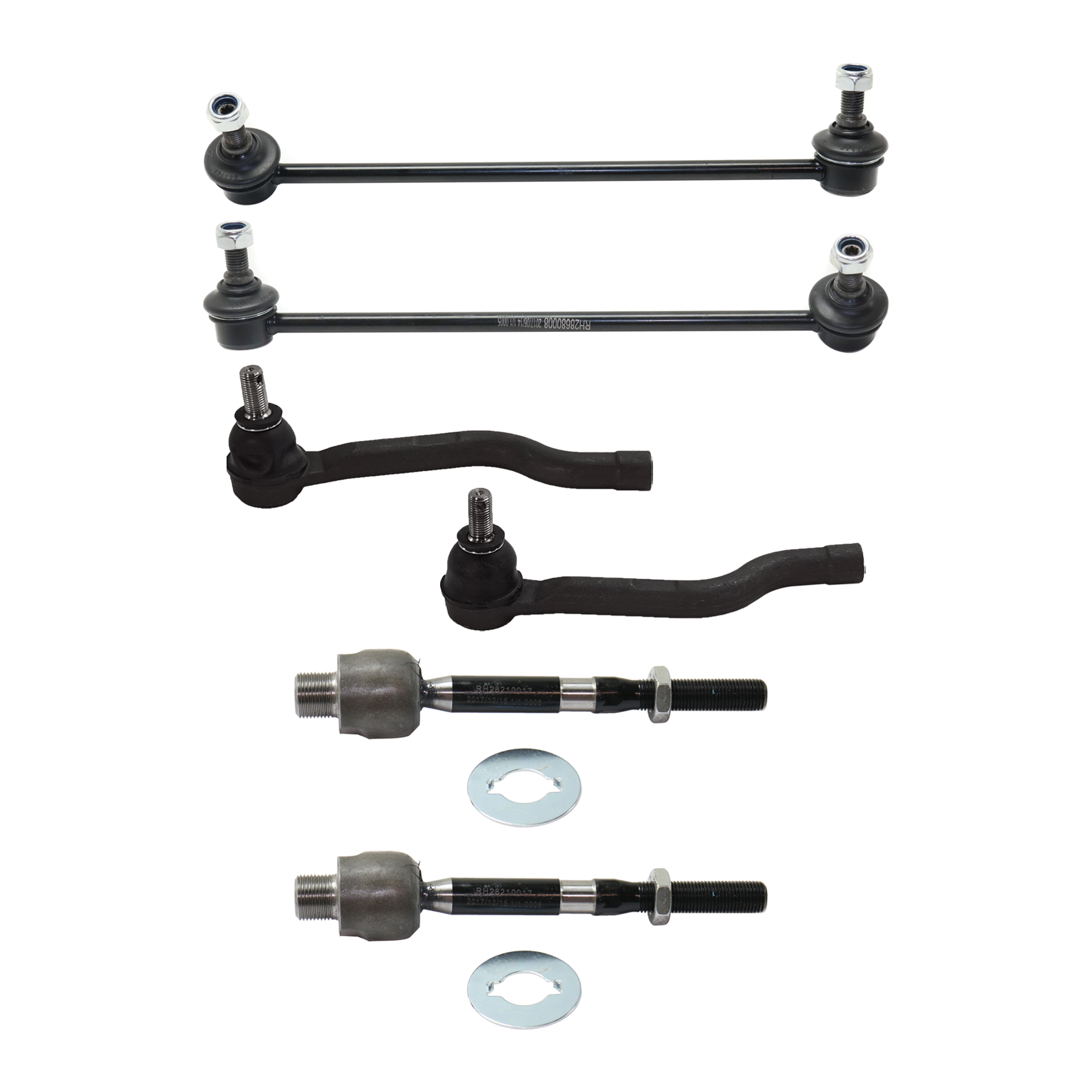 AM TLX 15-20 ACCORD 13-17 FRONT SWAY BAR LINK RH AND LH 6 pc Kit with Tie Rod End SKU KIT 071124 C105 OEM 1017896-51325T2AA01 SL59191 MS