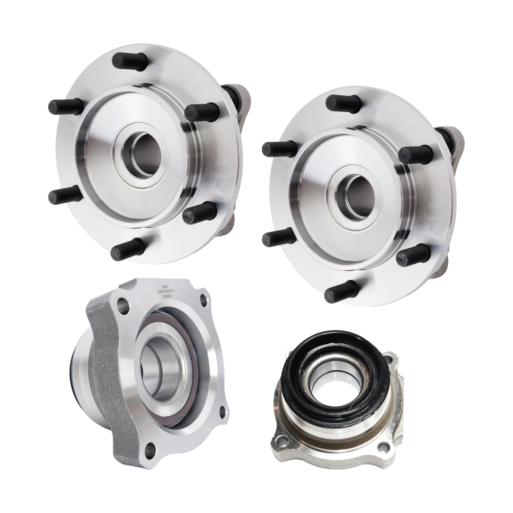 AM TACOMA 05-20 FRONT HUB ASSEMBLY RH AND LH 4 piece kit with Wheel Bearing SKU KIT 071124 C201 OEM 4245004010-4246004010