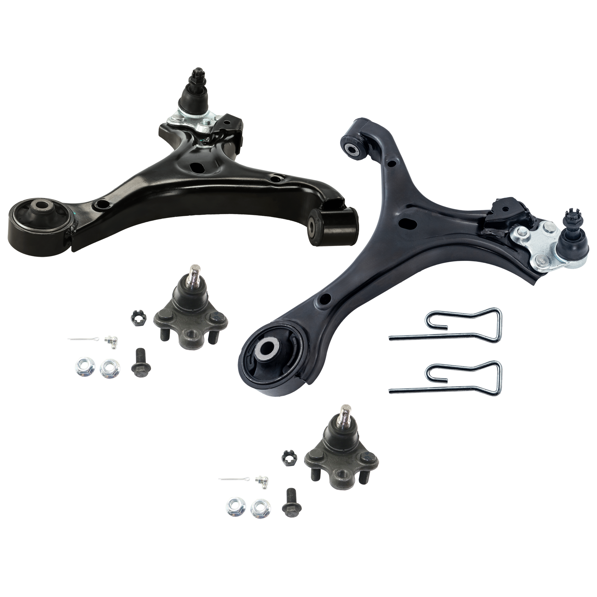 AM CIVIC 12-15 FRONT CONTROL ARM RH AND LH Lower 4 piece kit with Ball Joint SKU KIT 071124 C241 OEM 51350TR7A01-51360TR7A01-101810