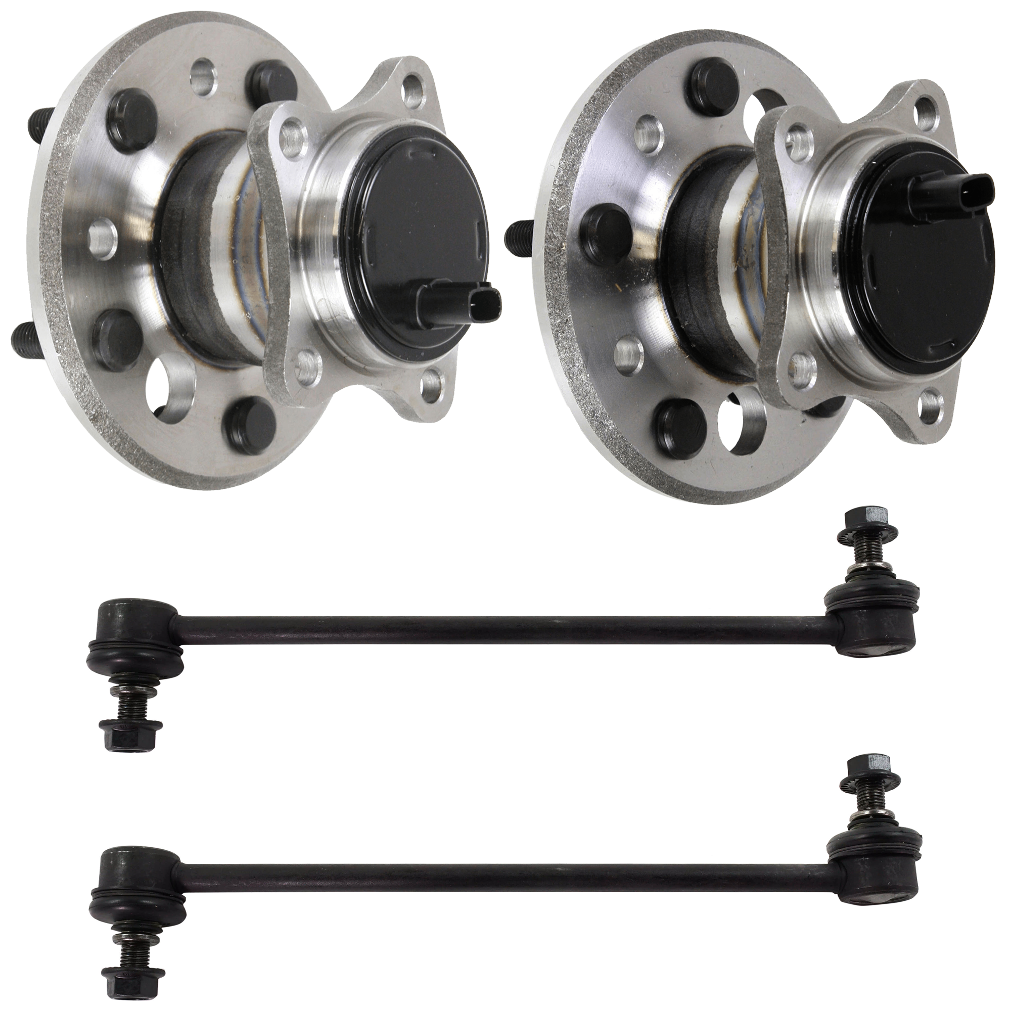 AM AVALON CAMRY 07-12 REAR HUB ASSEMBLY RH AND LH 4 pc kit with Sway Bar Link SKU KIT 071124 C253 OEM 4245048011-4246048011-48830060