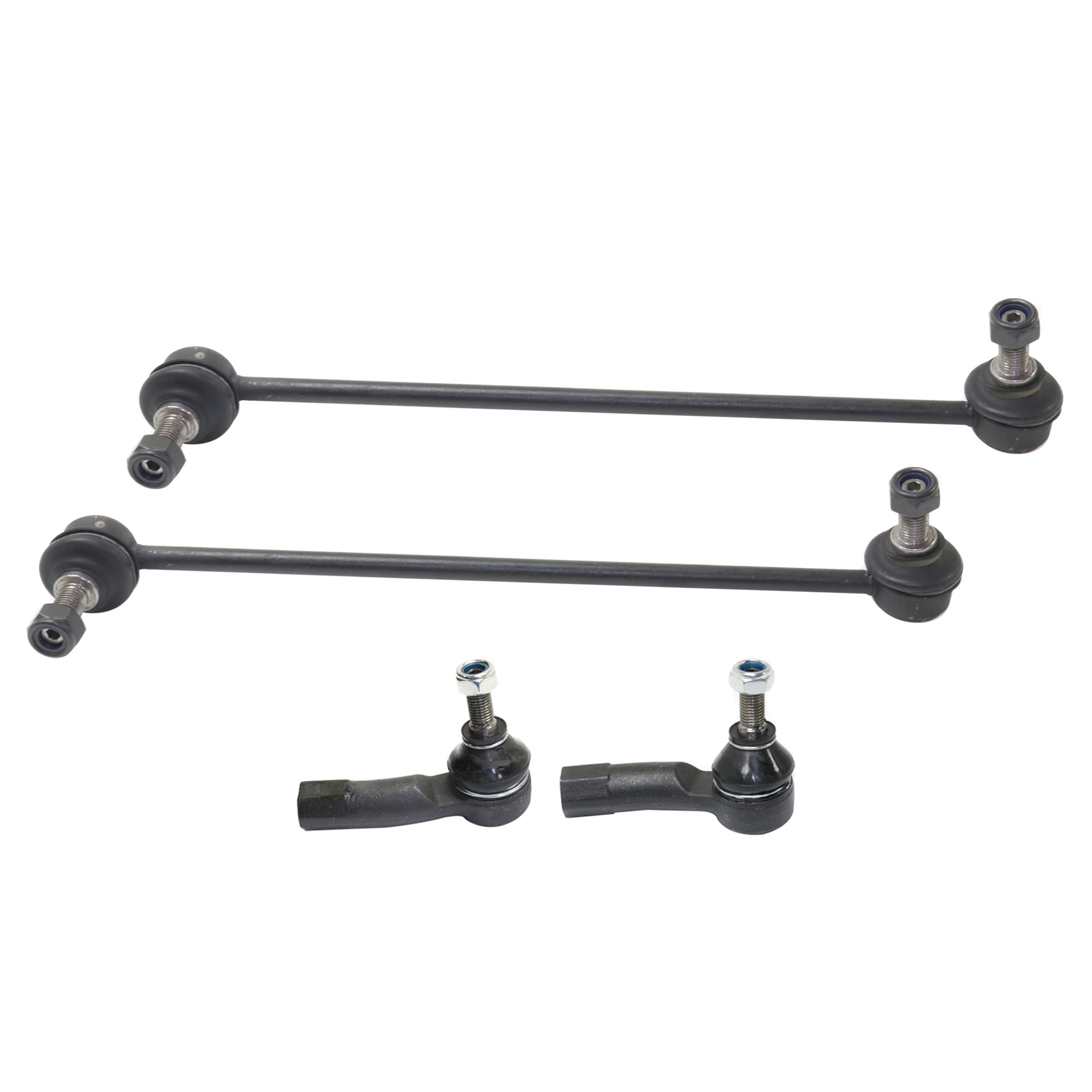 AM A3-06-19 JETTA 05-20 FRONT SWAY BAR LINK 4 pc Kit with Tie Rod End SKU KIT 071124 C277 OEM 18444-1015628-2651603-2651763