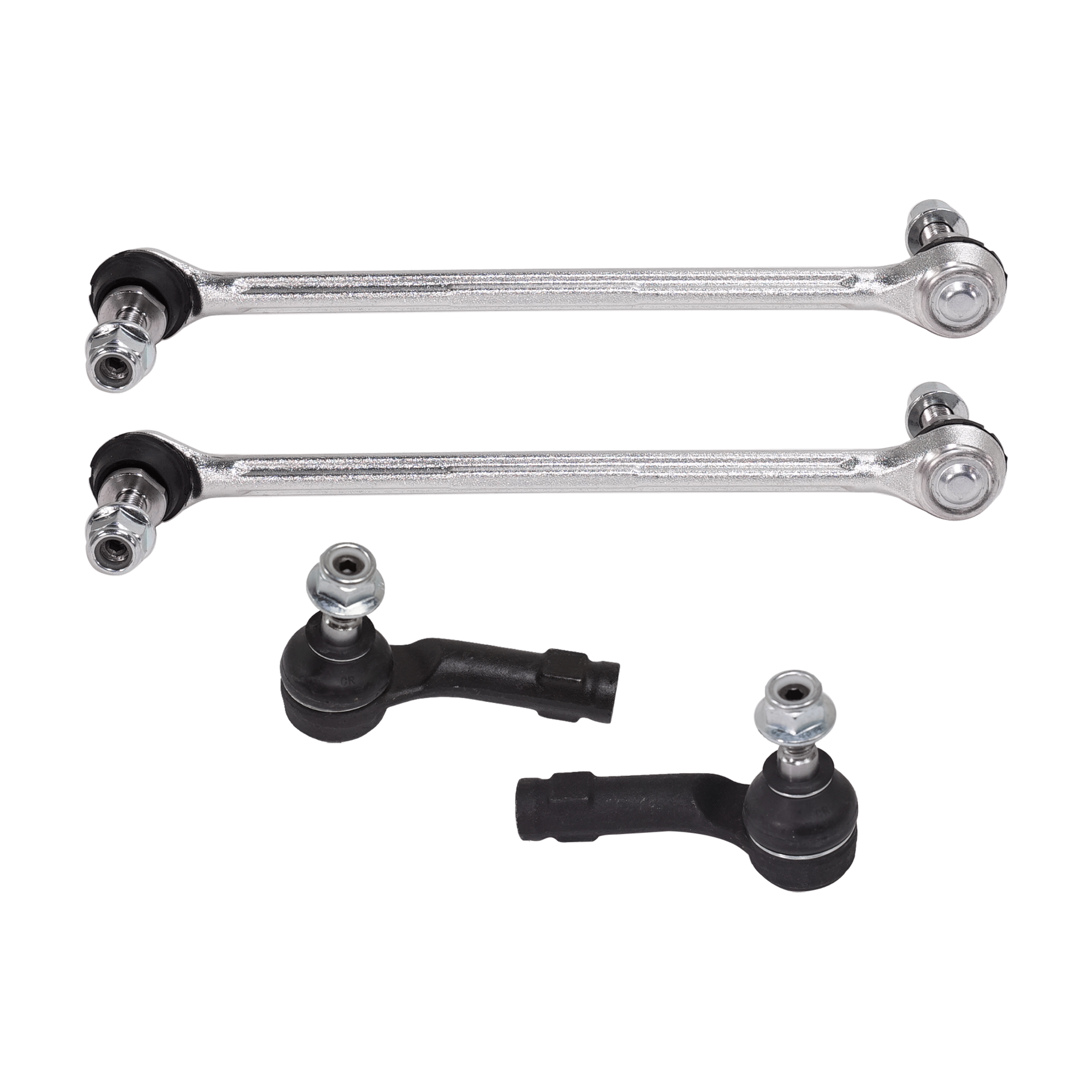 AM FIESTA 11-18 ECOSPORT 18-18 FRONT SWAY BAR LINK RH AND LH 4 pc Kit with Tie Rod End SKU KIT 071124 C290 OEM 8V5Z5K484A 8V5Z5K484B BE8Z3A13