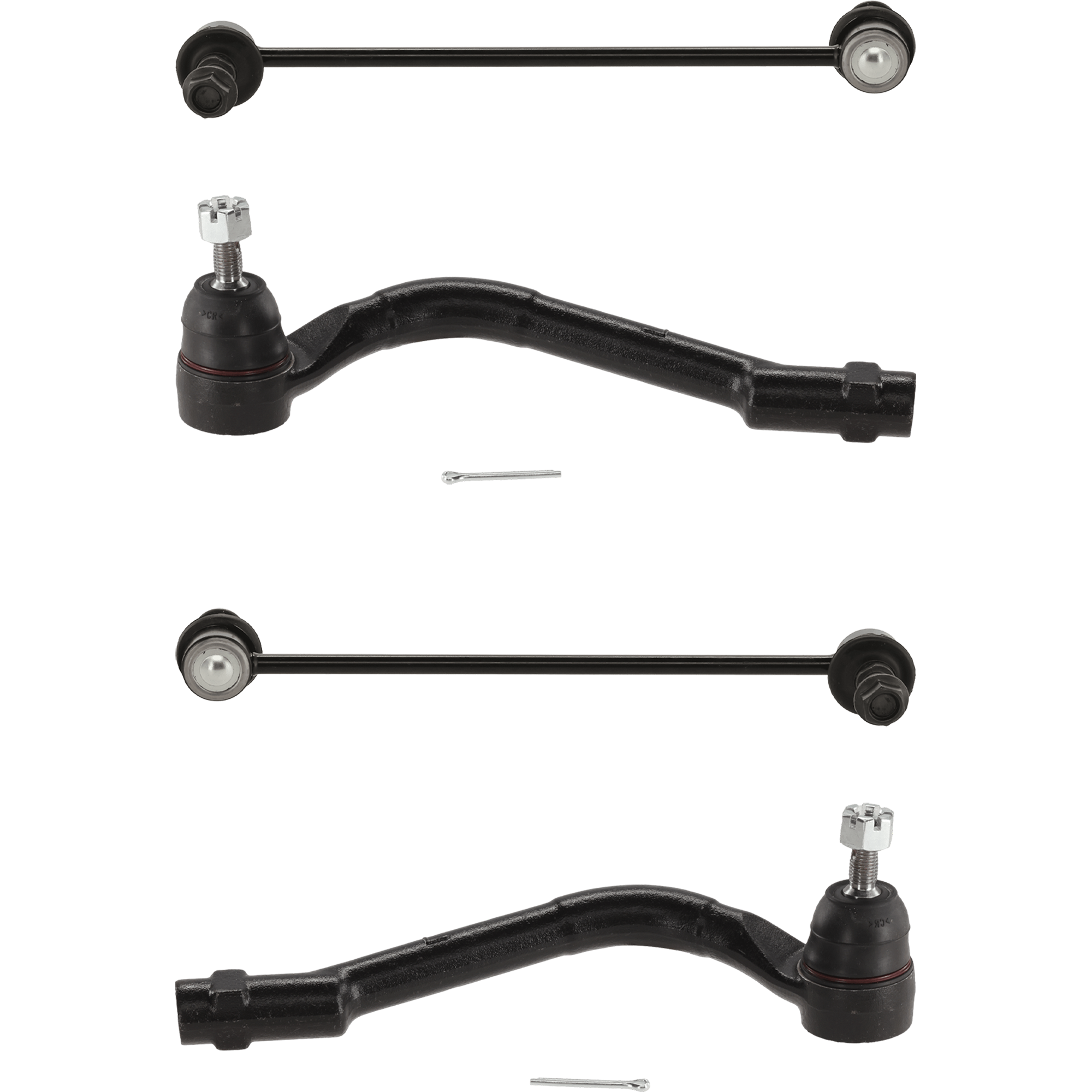 AM SPORTAGE 14-16 TUCSON 14-15 FRONT TIE ROD END RH AND LH Outer 4 pc kit with Sway Bar Link SKU KIT 071124 C299 OEM 568202S050-568203Q500-568204R5
