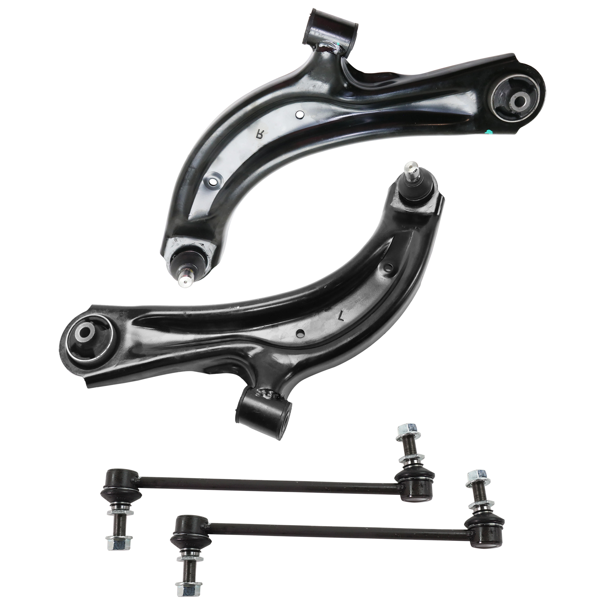 AM NV200 SENTRA 13-14 CITY EXPRESS 15-18 FRONT CONTROL ARM RH AND LH Lower 4 pc Kit with Sway Bar Link SKU KIT 071124 C323 OEM 545003SH2A 545009AM1A 545013SH