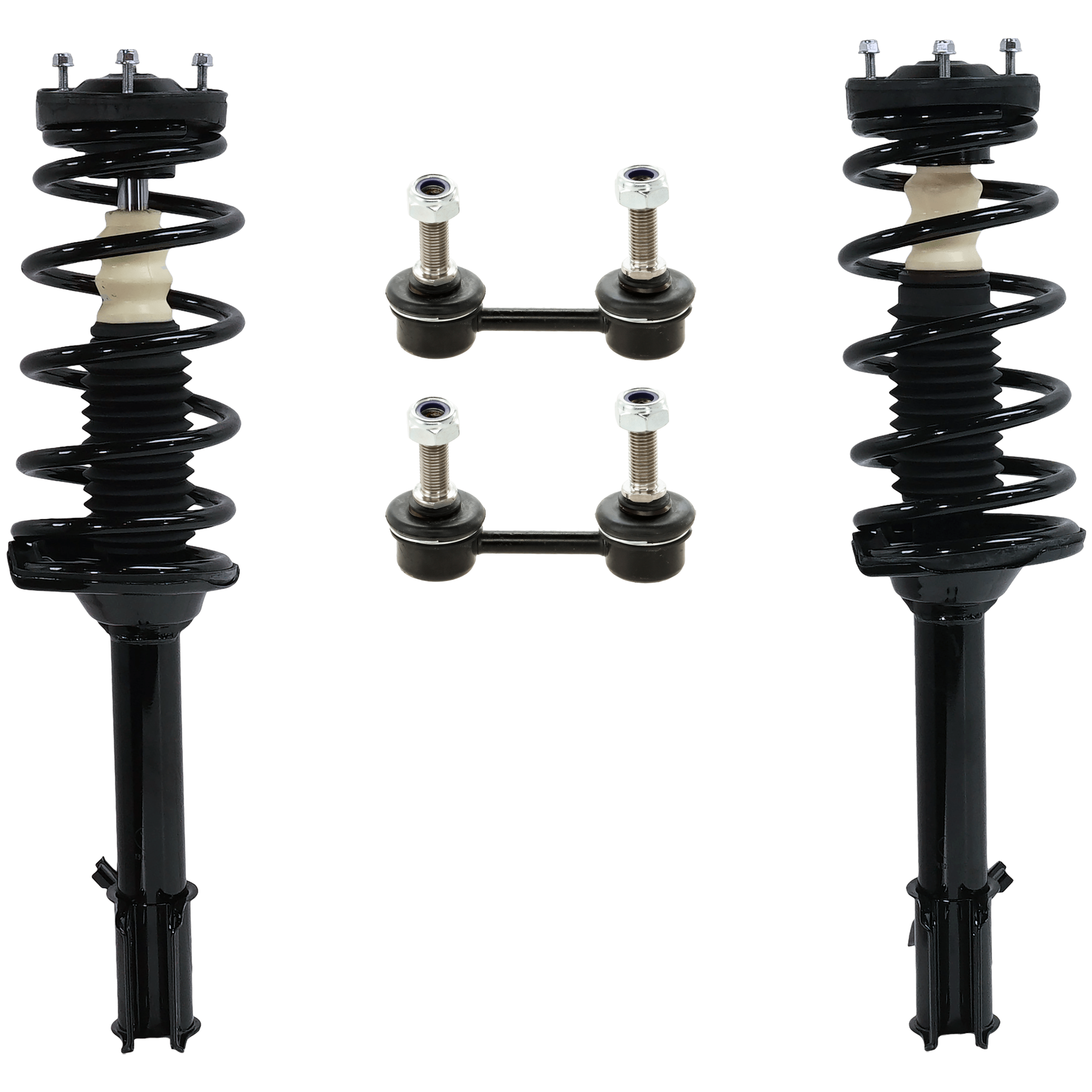 AM FORESTER 03-05 REAR SHOCK ABSORBER AND STRUT ASSEMBLY RH AND LH 4 pc kit with Sway Bar Link SKU KIT 071124 C330 OEM 92140283 LS5390462L 1331583L 2