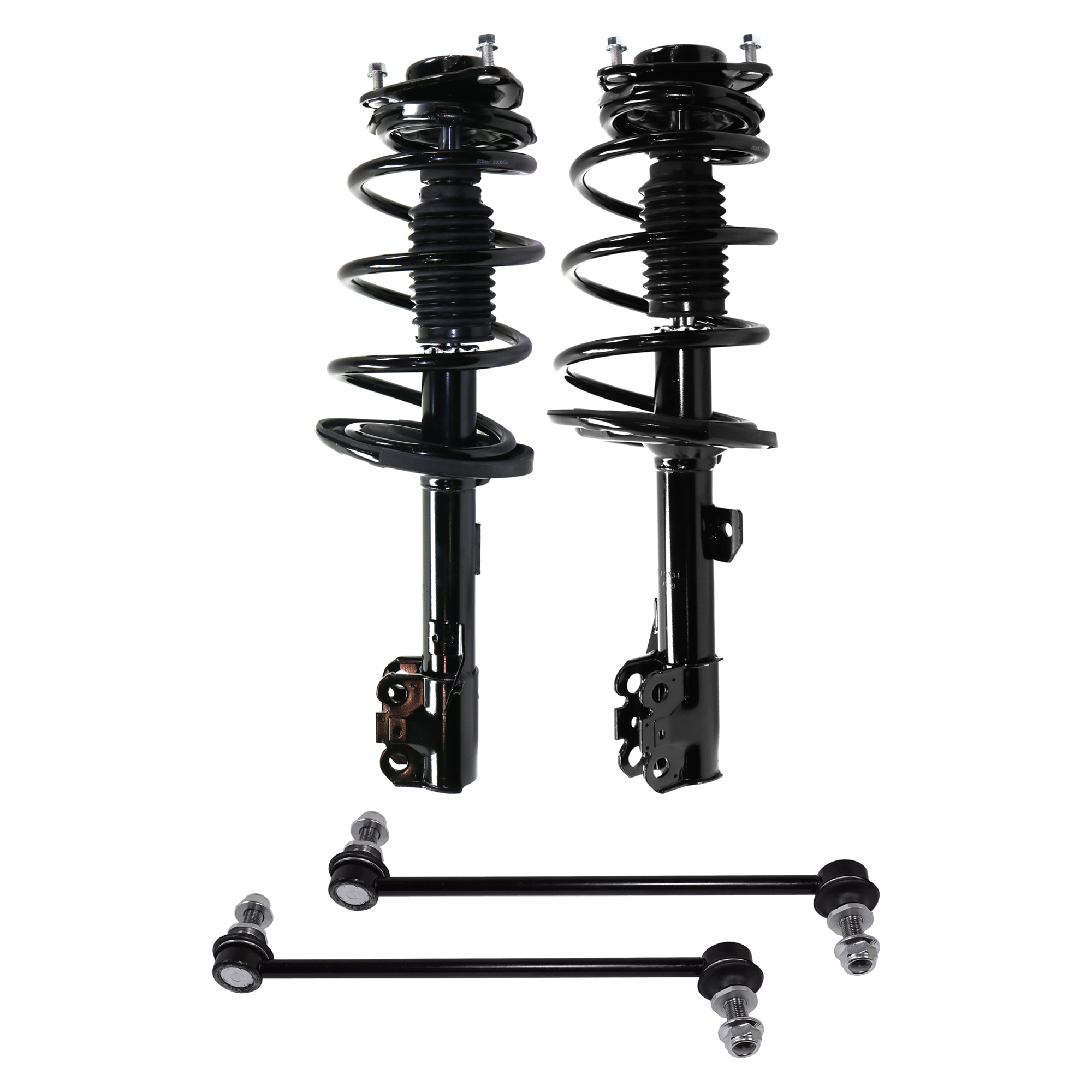 AM SIENNA 11-14 FRONT SHOCK ABSORBER AND STRUT ASSEMBLY RH AND LH 4 pc kit with Sway Bar Link SKU KIT 071124 C335 OEM SR4425-34TY1178-2333492R SR441