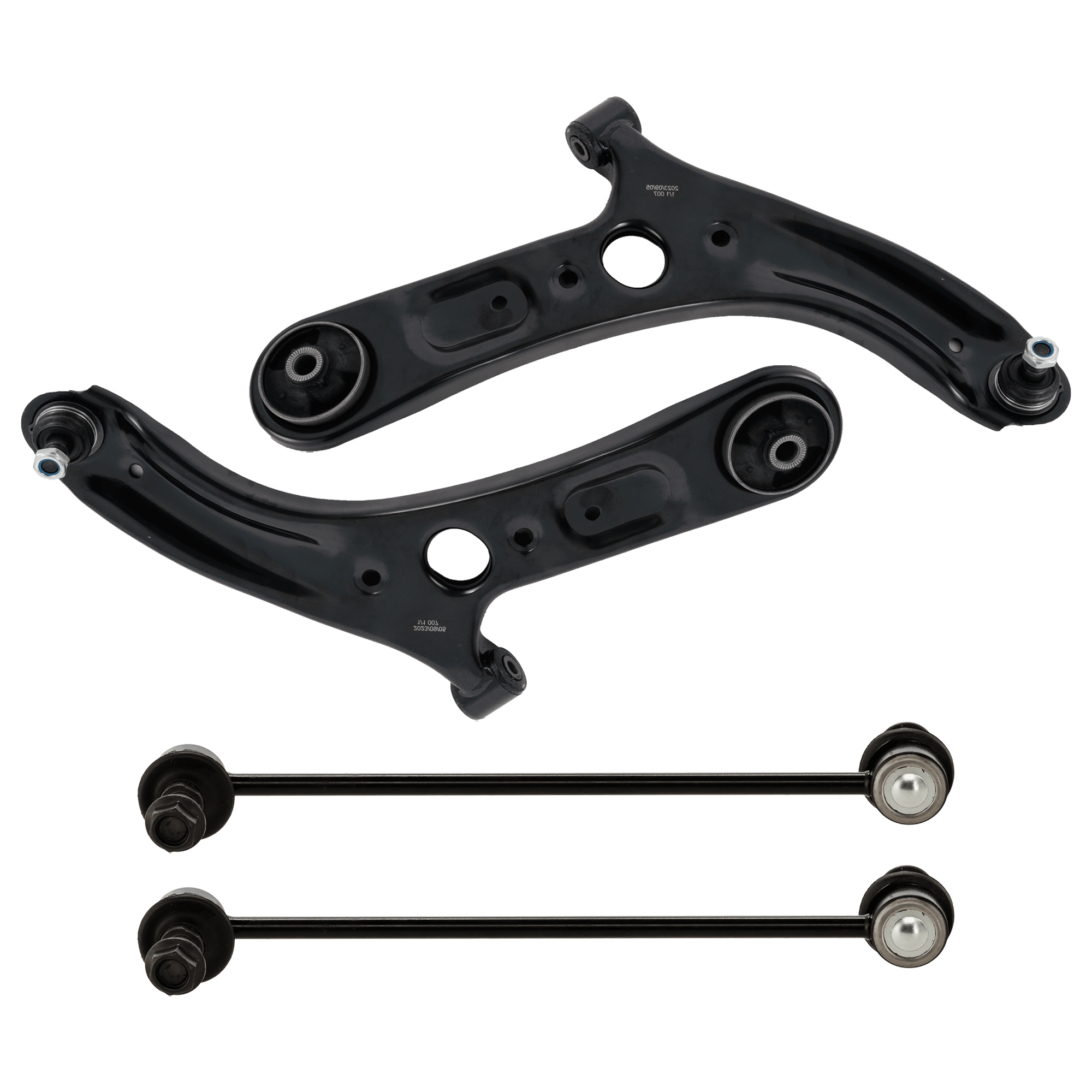 AM FORTE FORTE5-14-18 FORTE KOUP 14-16 FRONT CONTROL ARM RH AND LH Lower 4 pc Kit with Sway Bar Link SKU KIT 071124 C358 OEM 526649-1092109-2608847-1947165