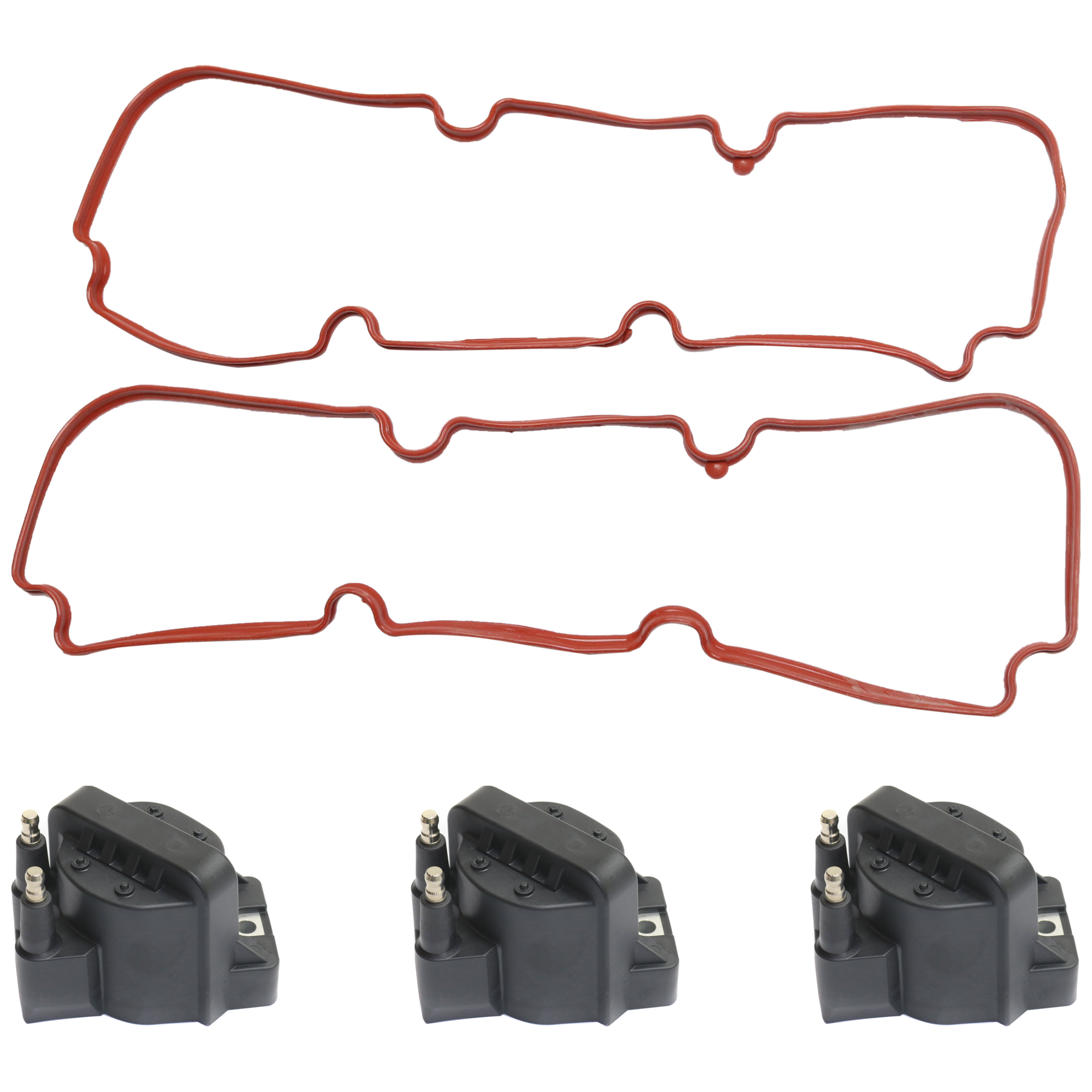 AM LESABRE 88-05 MONTE CARLO 98-05 IGNITION COIL 4 pc Kit with Valve Cover Gasket SKU KIT 071124 C366 OEM 3507-5192-8224-25192-48780-489