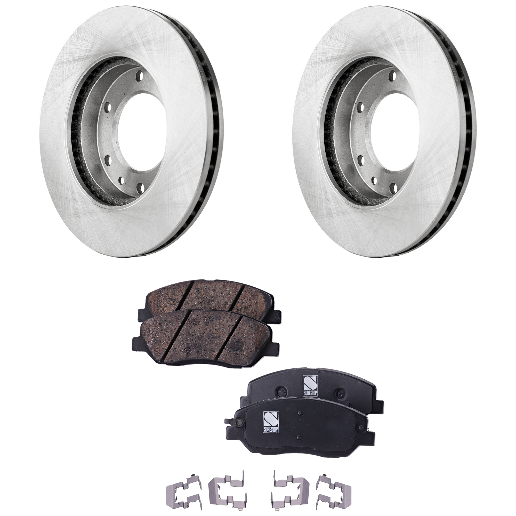 AM ENTOURAGE 07-08 FRONT BRAKE DISC AND PAD KIT 2 Wheel Set SKU KIT 071124 C513 OEM 517124D500-581010WA00-581012WA