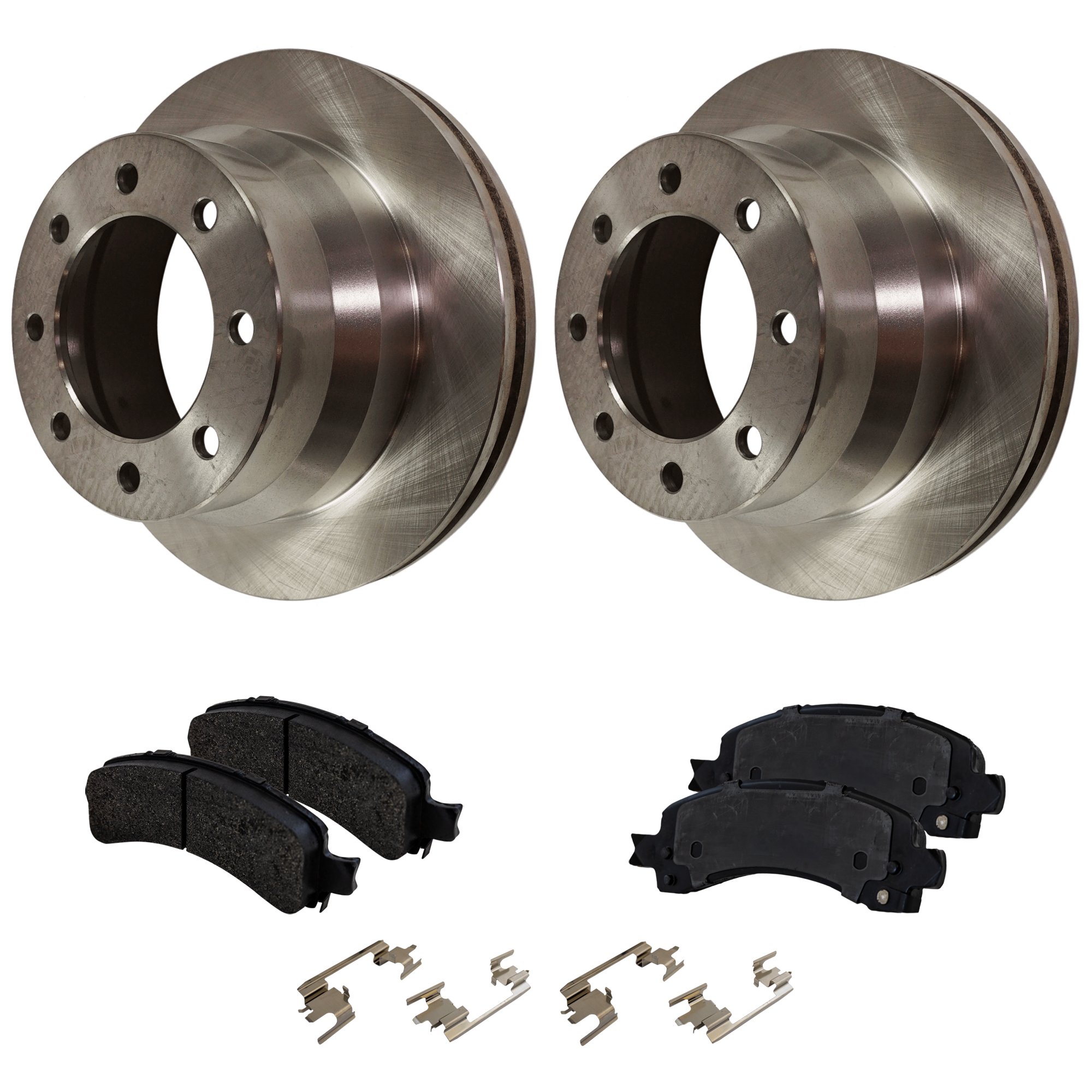 AM EXPRESS 3500-09-20 SAVANA 3500-09-19 REAR BRAKE DISC AND PAD KIT 2 Wheel Set Plain Surface SKU KIT 071124 C949 OEM 25792698-19169634-84265875-843