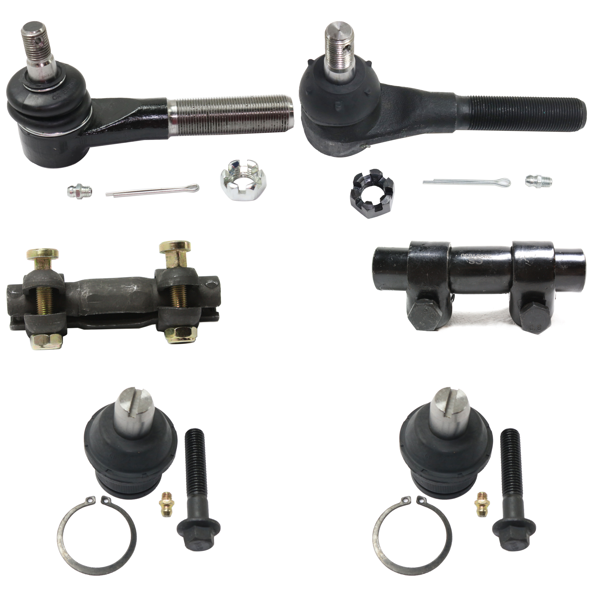 AM RANGER 92-97 MAZDA PICKUP 94-97 FRONT TIE ROD END RH AND LH Outer 6 pc kit with Ball Joint and Tie Rod Adjusting Sleeve SKU KIT 071124 C95 OEM 385002-2692796-4011484-4011