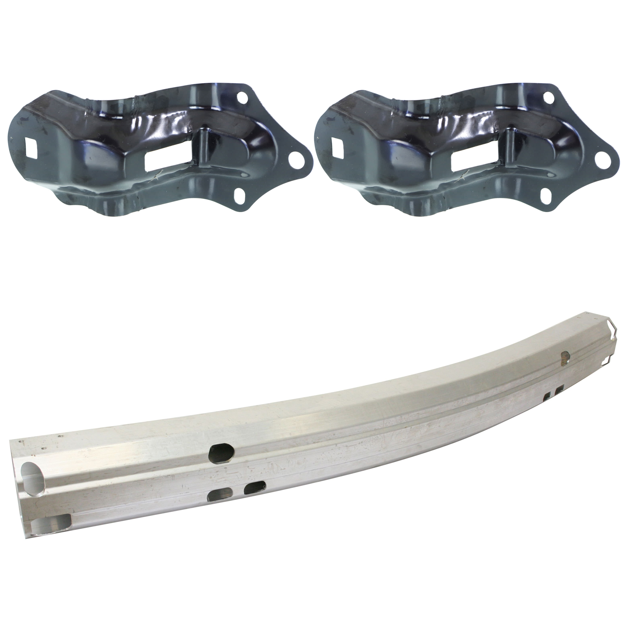 AM SEQUOIA 08-17 TUNDRA 07-09 FRONT BUMPER REINFORCEMENT 3 pc Kit Impact Bar Aluminum with Bumper Bracket SKU KIT 071124 C972 Partslink TO1006215 TO1065103 OEM 521310C030-521430C030