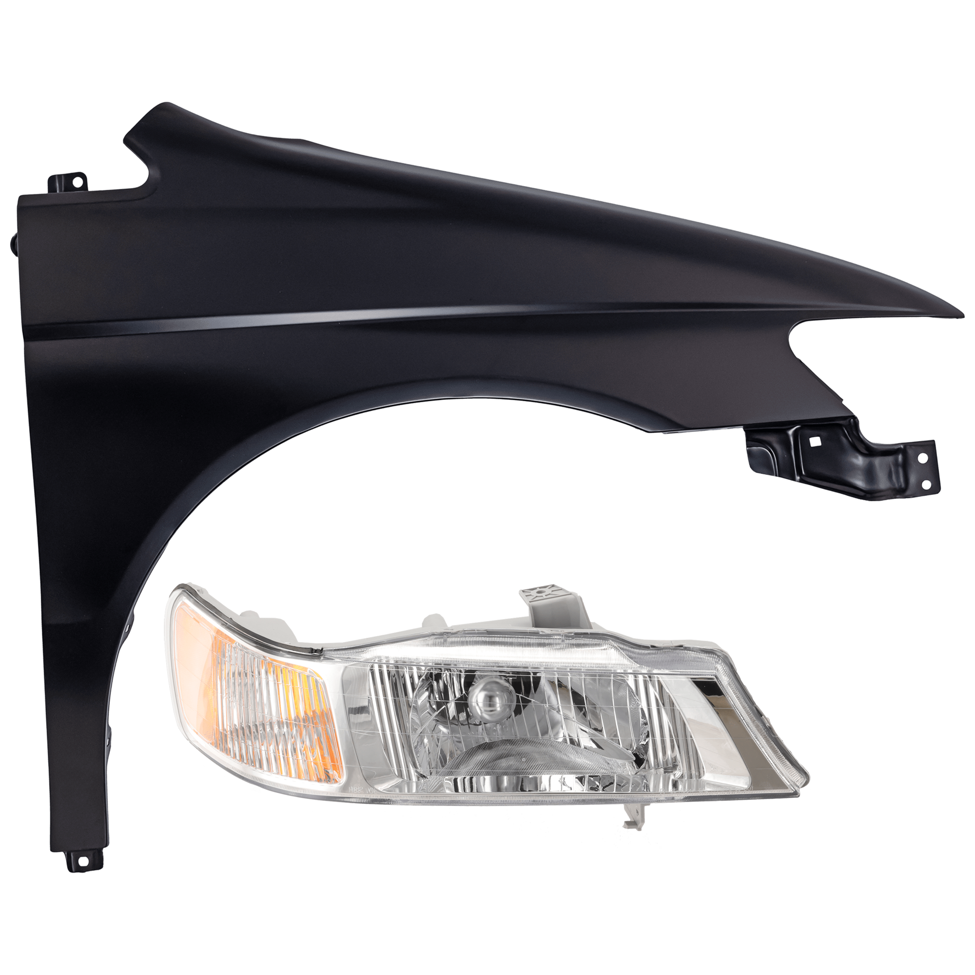 AM ODYSSEY 99-04 HEAD LAMP RH 2 pc Kit Lens and Housing Halogen with Fender SKU KIT 071126-71 Partslink HO2503114 HO1241154 OEM 33101S0XA01-60211S0XA90ZZ