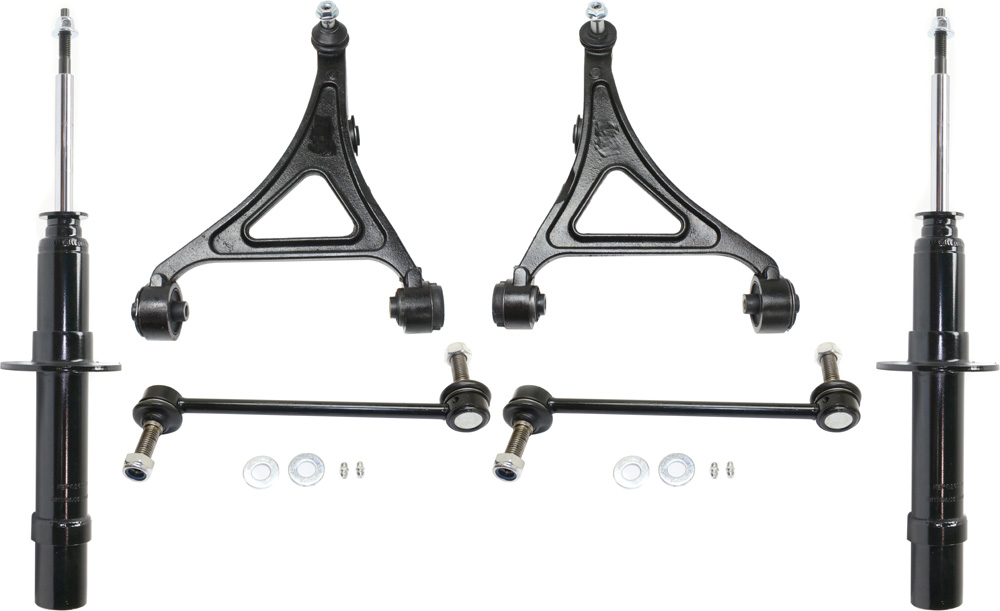 AM CHRYSLER 300-05-10 FRONT CONTROL ARM KIT RH AND LH Lower w ball joint s 6 pc Kit with Shock Absorber and Strut Assembly Sway Bar Link Control Arm SKU KIT 071217-84 OEM 4895041AC 4895041AB 4895040AC