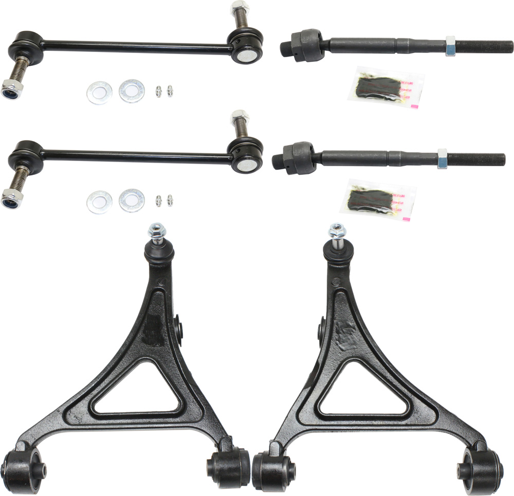 AM CHRYSLER 300-05-10 FRONT CONTROL ARM KIT RH AND LH Lower w ball joint s 6 pc Kit with Sway Bar Link and Tie Rod End SKU KIT 071217-87 OEM 4895041AC 4895041AB 4895040AC