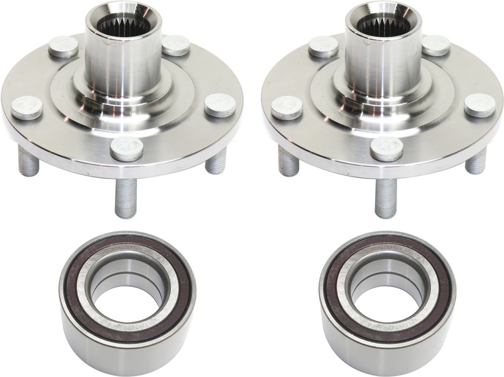 AM LANCER 08-15 OUTLANDER 16-16 FRONT HUB ASSEMBLY RH AND LH 4 pc Kit with Wheel Bearings SKU KIT 071217-88