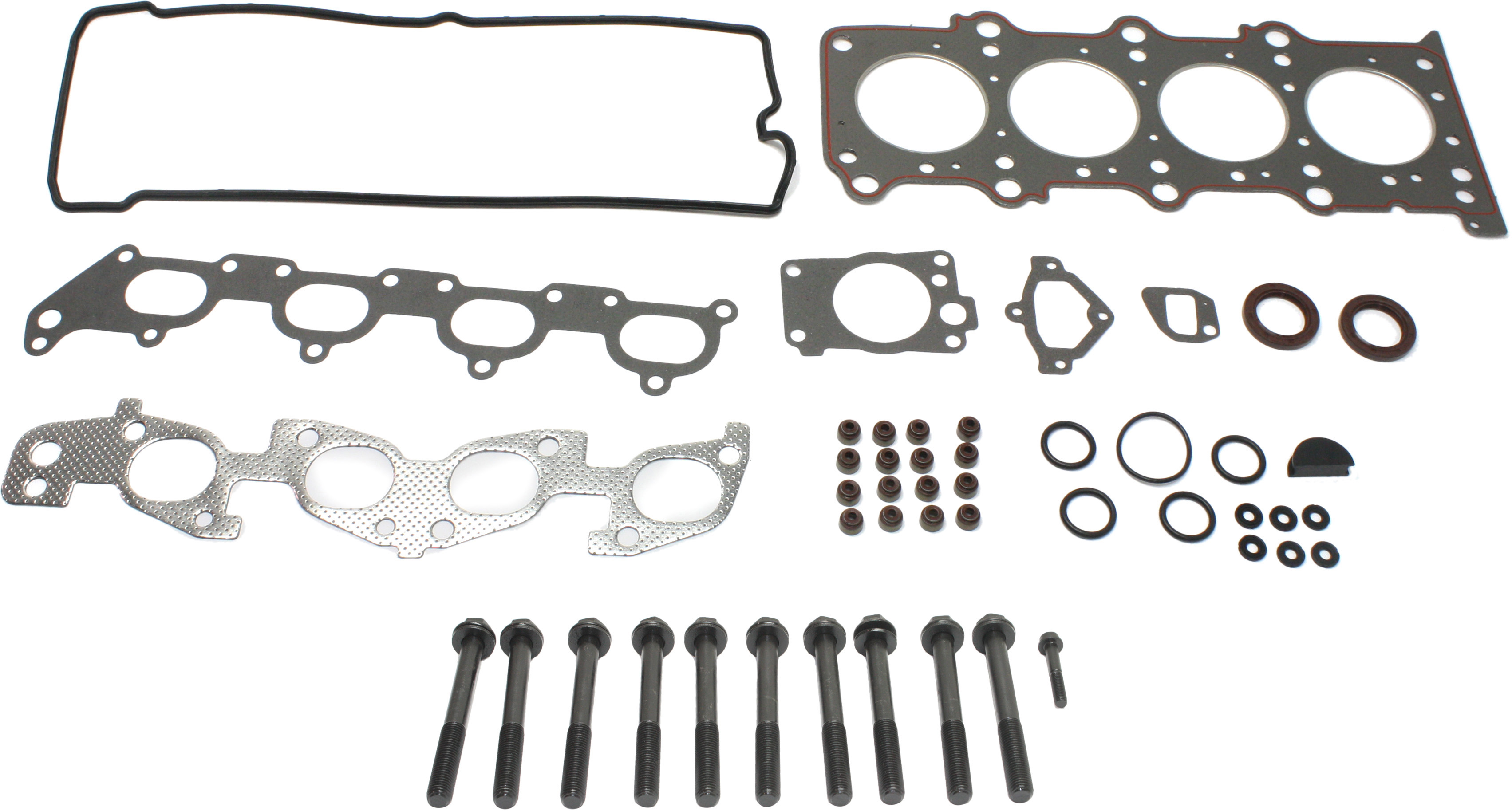 AM SIDEKICK 96-98 TRACKER VITARA 99-03 HEAD GASKET SET 12 pc Kit 4 Cyl w Cylinder Head Bolt Cylinder Head Gasket SKU KIT 071218-04