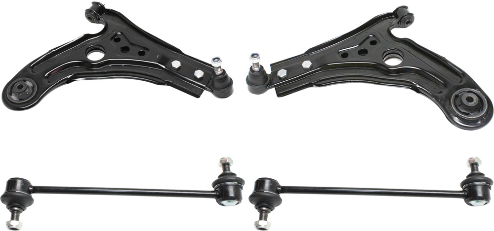 AM AVEO 04-11 FRONT CONTROL ARM KIT RH AND LH Lower w ball joint s 4 pc Kit with Sway Bar Link SKU KIT 071317-30 OEM 95975941-95975942-96535082-968