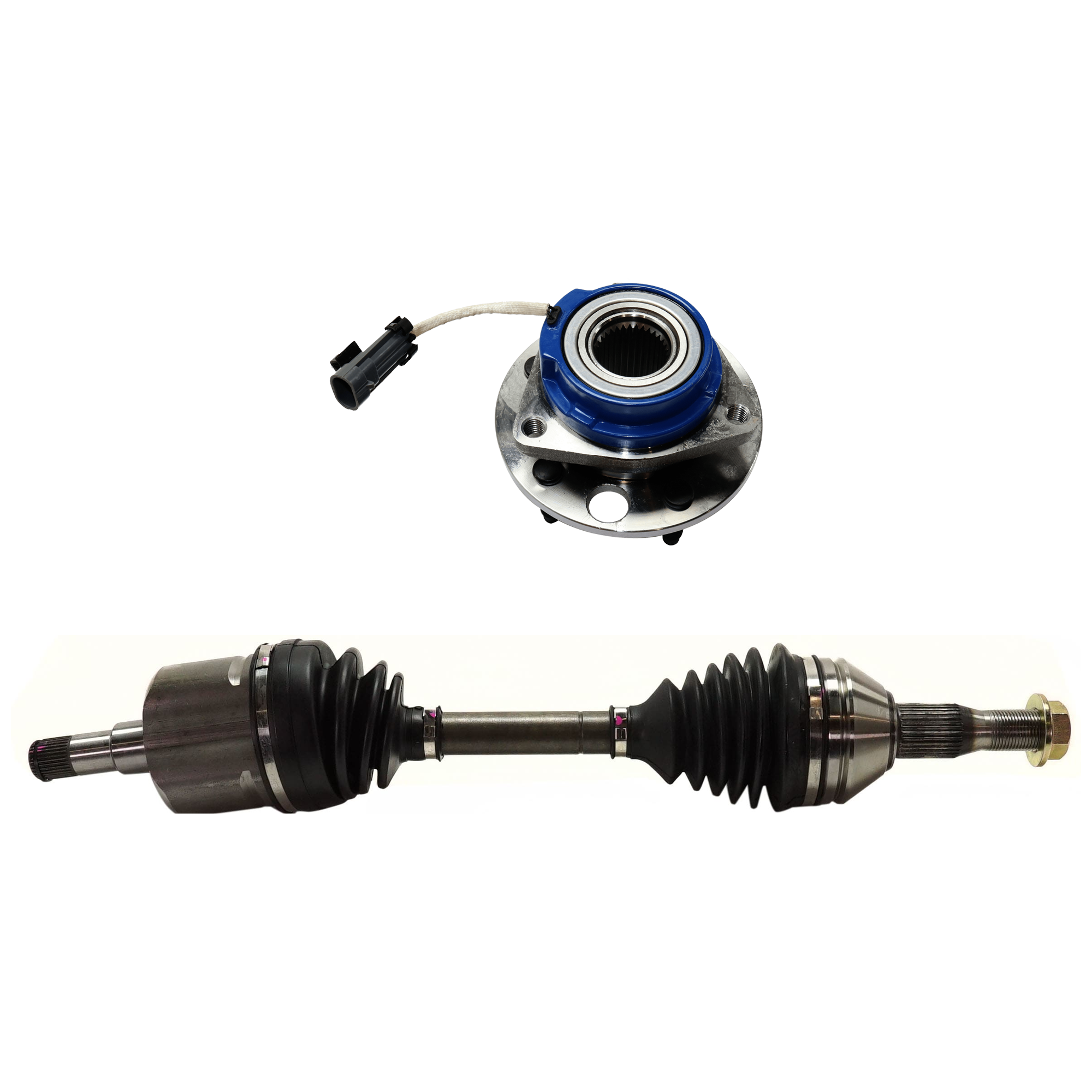 AM IMPALA 02-11 CENTURY 97-05 FRONT SUSPENSION KIT 2 pc Kit with Axle Assembly and Wheel Hub SKU KIT 071324-102 OEM 88964168