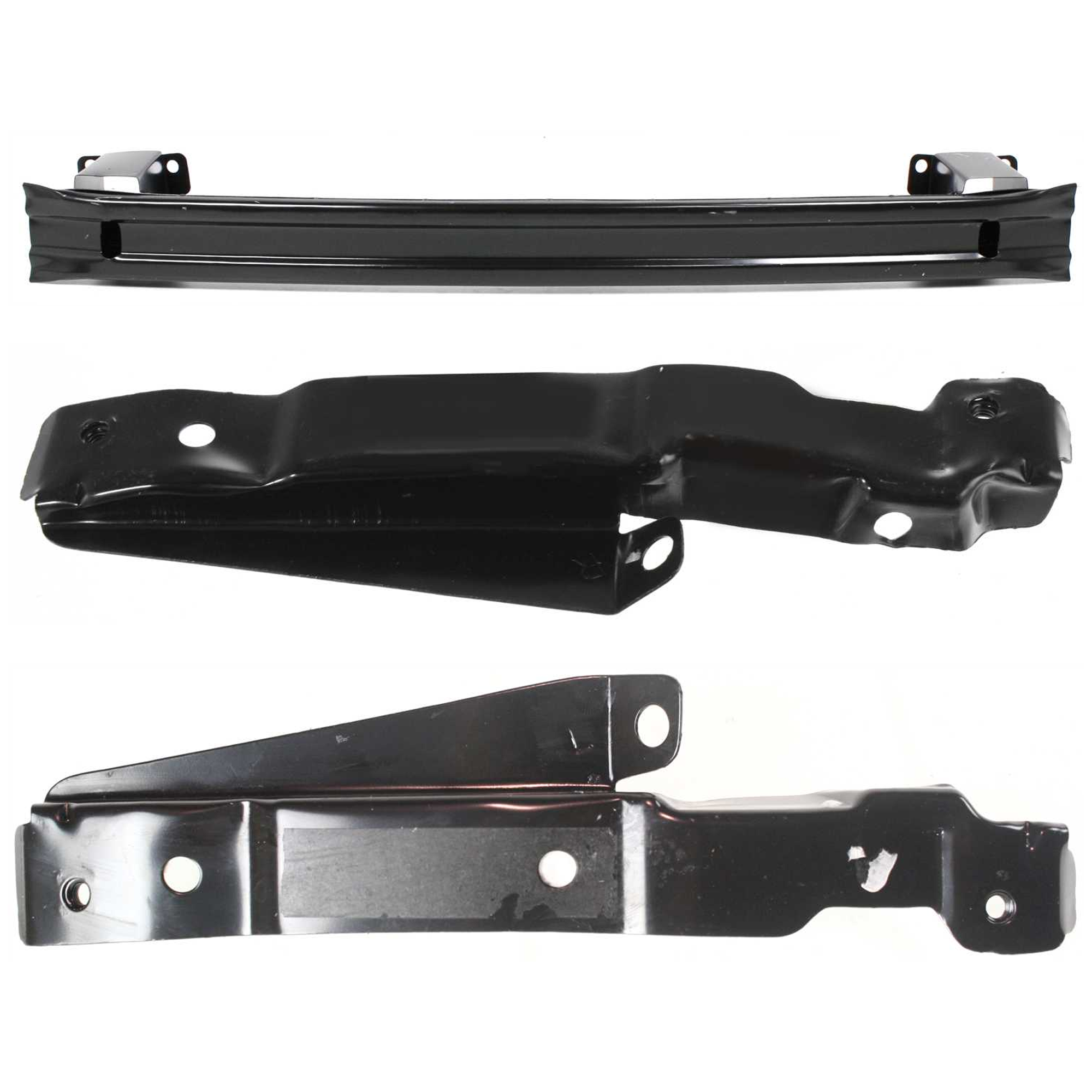 AM CIVIC 96-00 FRONT BUMPER REINFORCEMENT 3 pc kit Steel with Bumper Bracket SKU KIT 071324-113 Partslink HO1006141 HO1067103 HO1066103 OEM 71130S01A01ZZ 71142S01A00ZZ 71