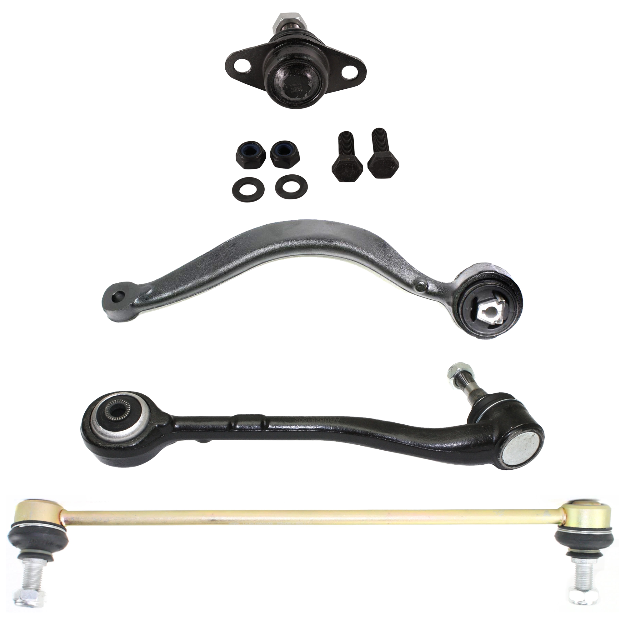 AM X5-00-06 FRONT SUSPENSION KIT LH 4 pc kit with Ball Joint Control Arm and Sway Bar Link SKU KIT 071324-122 OEM 31126769717-31126760275-101524