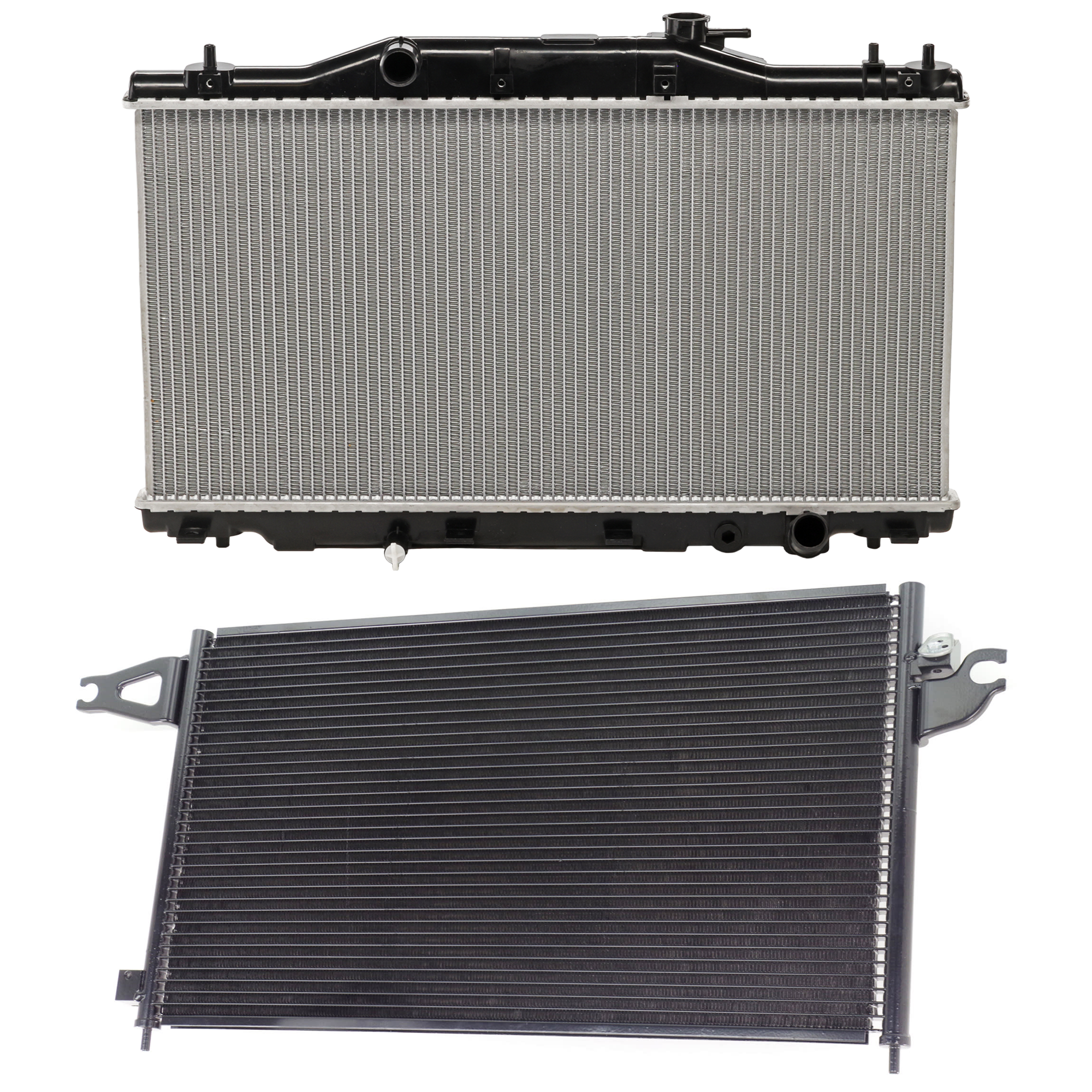 AM RSX 02-06 A C CONDENSER RADIATOR KIT 2 pc kit 2.0L Eng. 4 Cyl. SKU KIT 071324-72 Partslink AC3030117 AC3010132 OEM 80110S6MA01-19010PND003