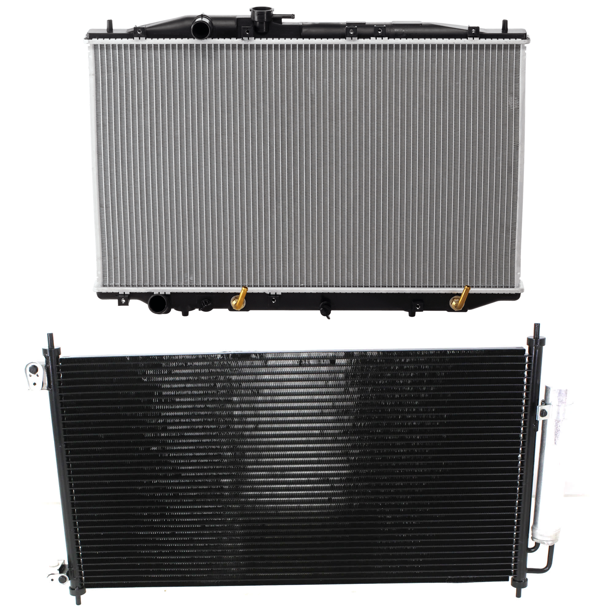 AM TL 07-08 A C CONDENSER RADIATOR KIT 2 pc kit 3.2 and 3.5L Eng. 6 Cyl. SKU KIT 071324-74 Partslink AC3030120 AC3010144 OEM 80110SEPA01-19010RDAA61