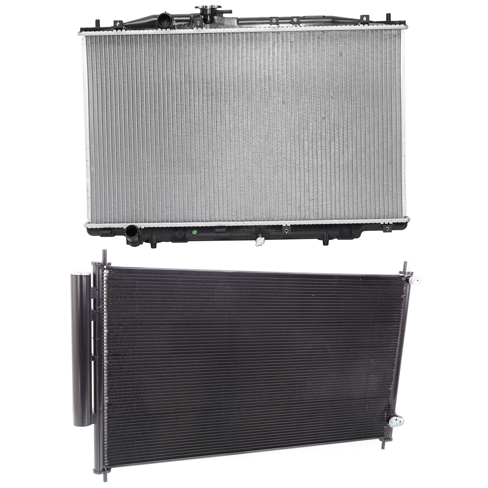 AM RL 05-08 A C CONDENSER RADIATOR KIT 2 pc kit 3.5L Eng. 6 Cyl. SKU KIT 071324-78 Partslink AC3030121 AC3010139 OEM 80110SJA003-19010RJAJ53