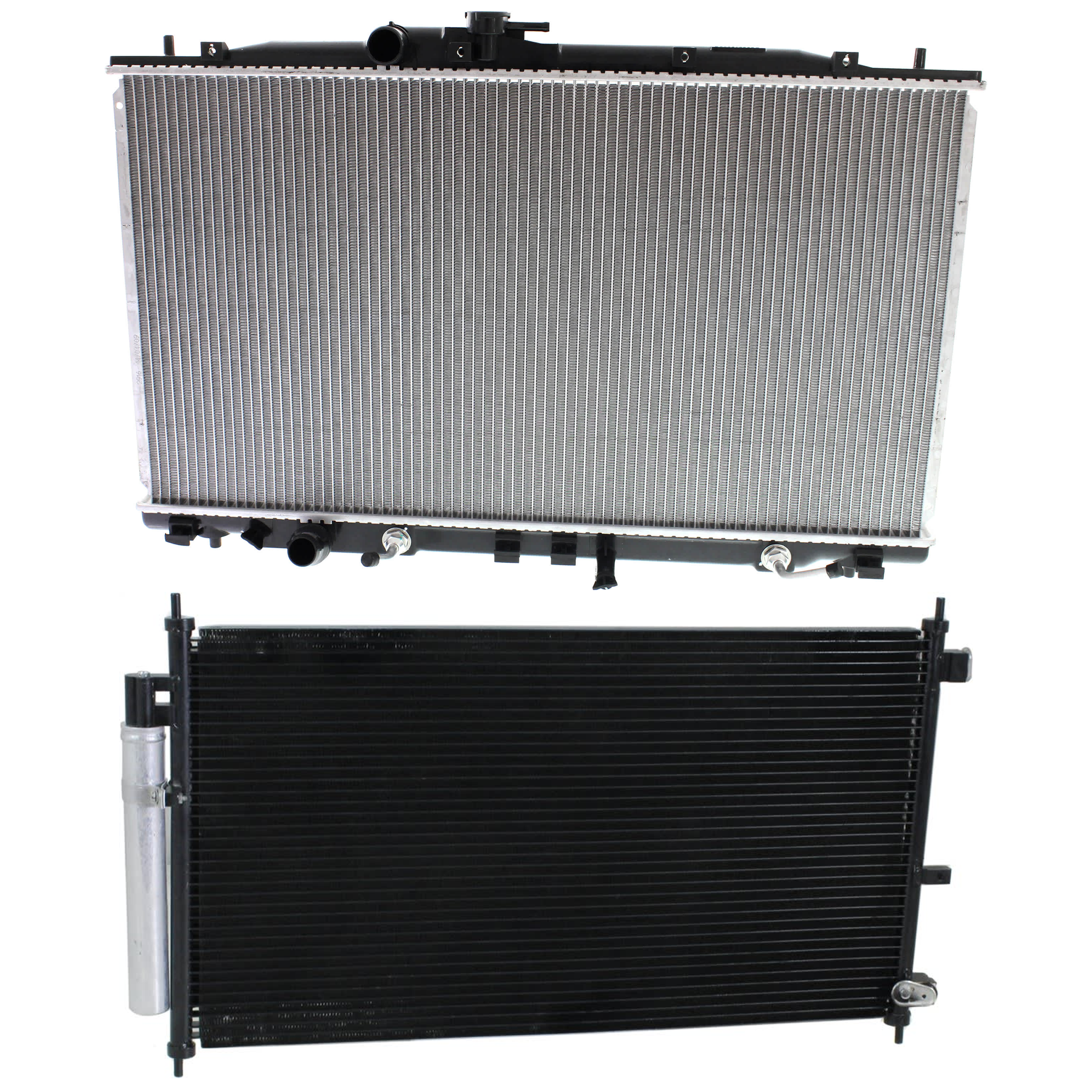 AM RDX 07-12 A C CONDENSER RADIATOR KIT 2 pc kit 2.3L Eng. 4 Cyl. SKU KIT 071324-81 Partslink AC3030123 AC3010141 OEM 80110STKA01-19010RWCA52