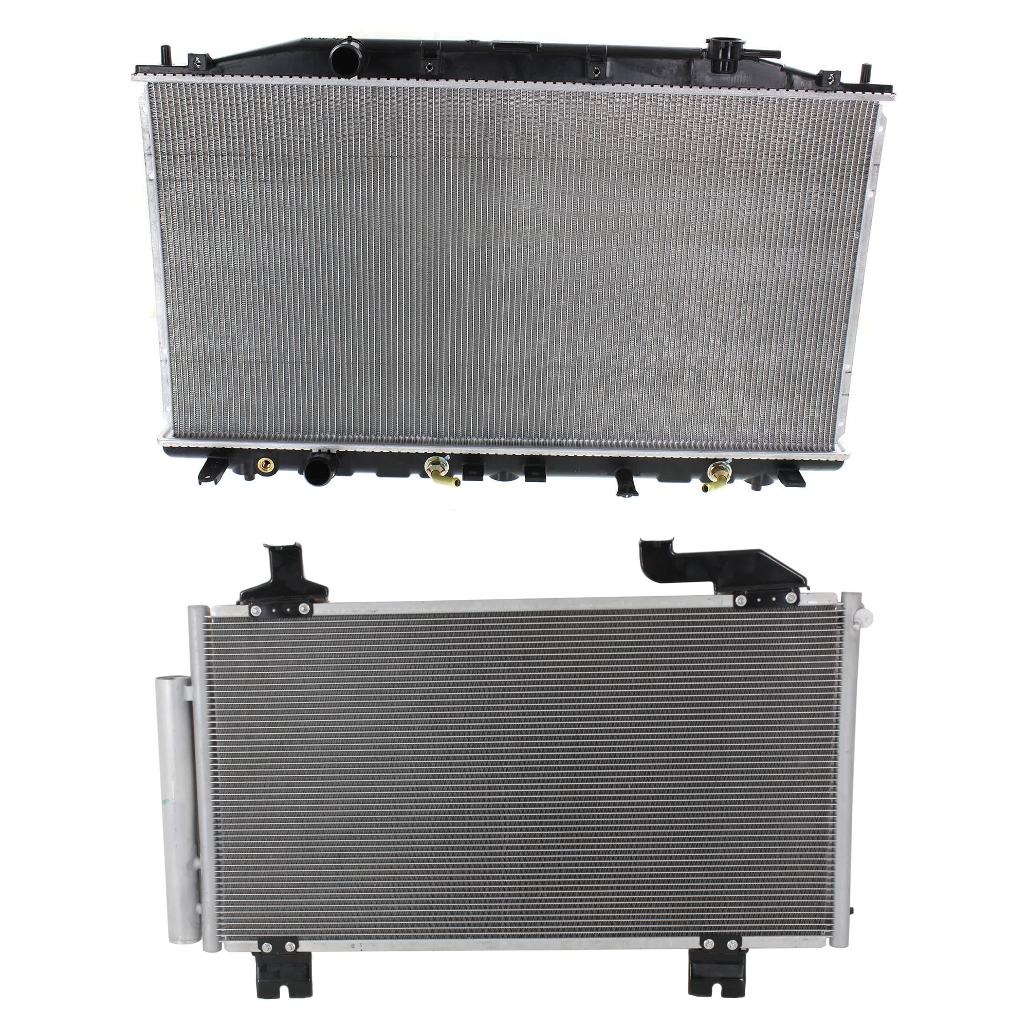 AM TSX 09-14 A C CONDENSER RADIATOR KIT 2 pc kit 2.4L Eng. 4 Cyl. SKU KIT 071324-82 Partslink AC3030125 AC3010145 AC3010149 OEM 80100TL2A01-19010RL5A51-19010R