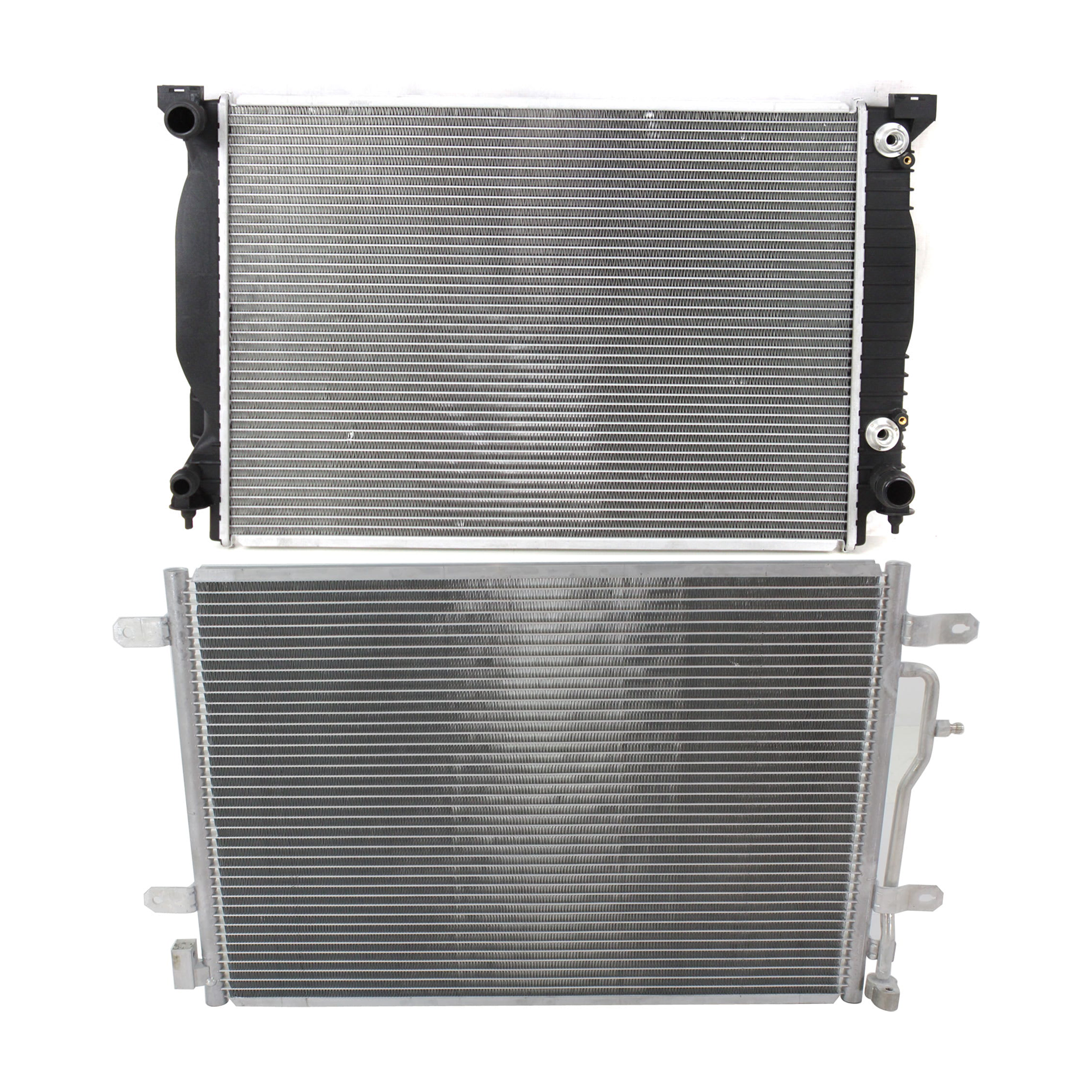 AM A4-02-03 A4 QUATTRO 02-02 A C CONDENSER RADIATOR KIT 2 pc kit 3.0L Eng. 6 Cyl. SKU KIT 071324-88 Partslink AU3030122 AU3010130 OEM 8E0260403B 8E0121251AR