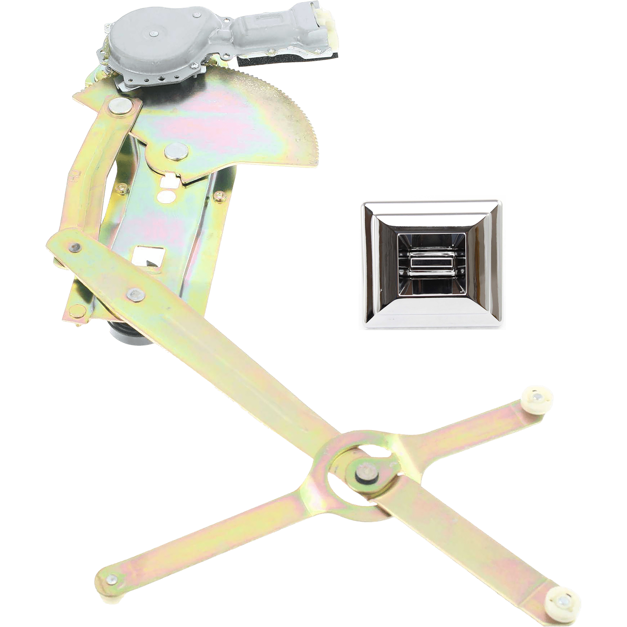 AM C10 C10 SUBURBAN 82-86 FRONT WINDOW REGULATOR RH 2 pc kit Power w Motor with Window Switch SKU KIT 07162024-39 OEM 22030647 PFM 19245390-20060925