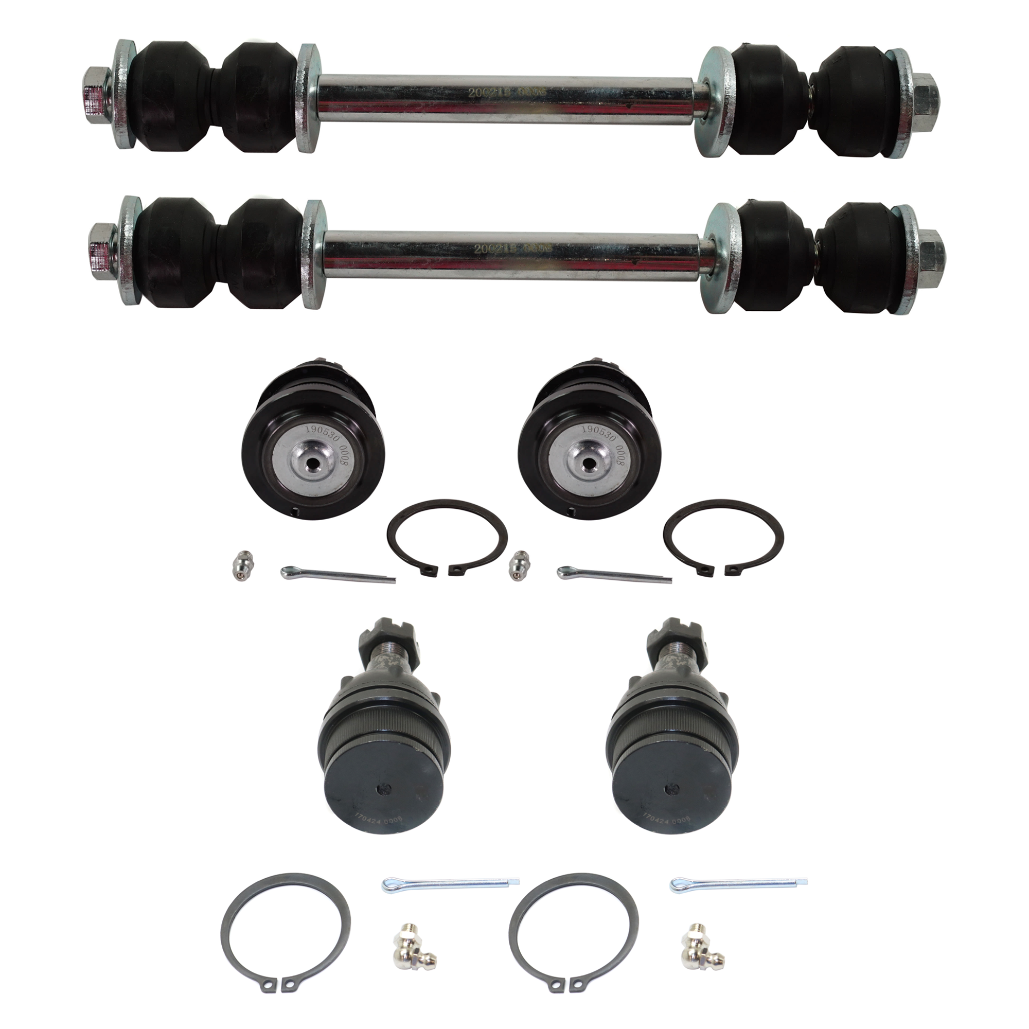 AM SILVERADO SIERRA 1500-99-06 FRONT SUSPENSION KIT 6 pc Kit with Wheel Hub and Ball Joint SKU KIT 07162024-48 OEM 104327-2601528-5051272-1247
