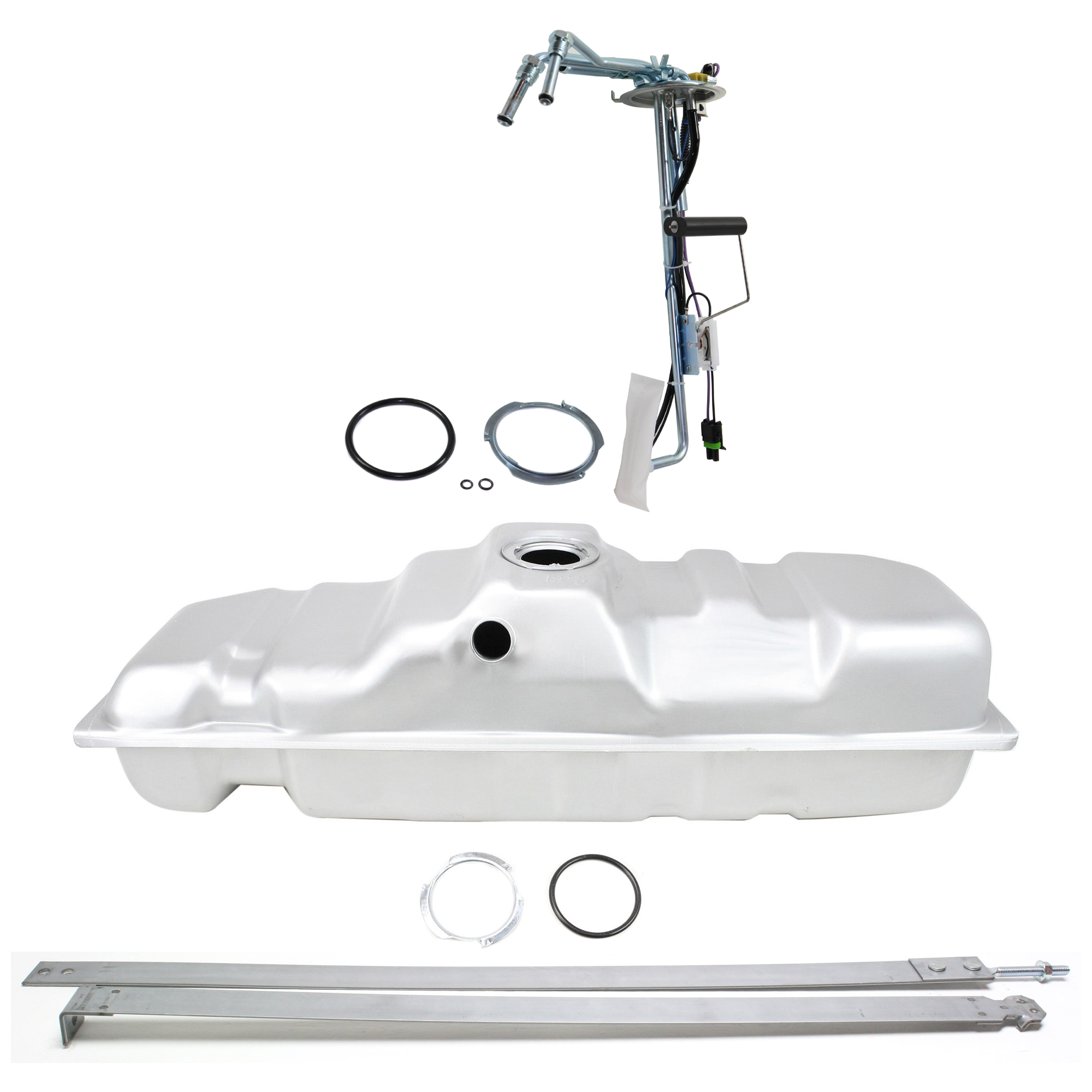 AM C K FULL SIZE PICKUP 89-00 FUEL TANK 4 pc Kit 25 Gal. with Fuel Sending Unit and Fuel 98Tank Strap SKU KIT 07162024-56 OEM 15636251-25028613