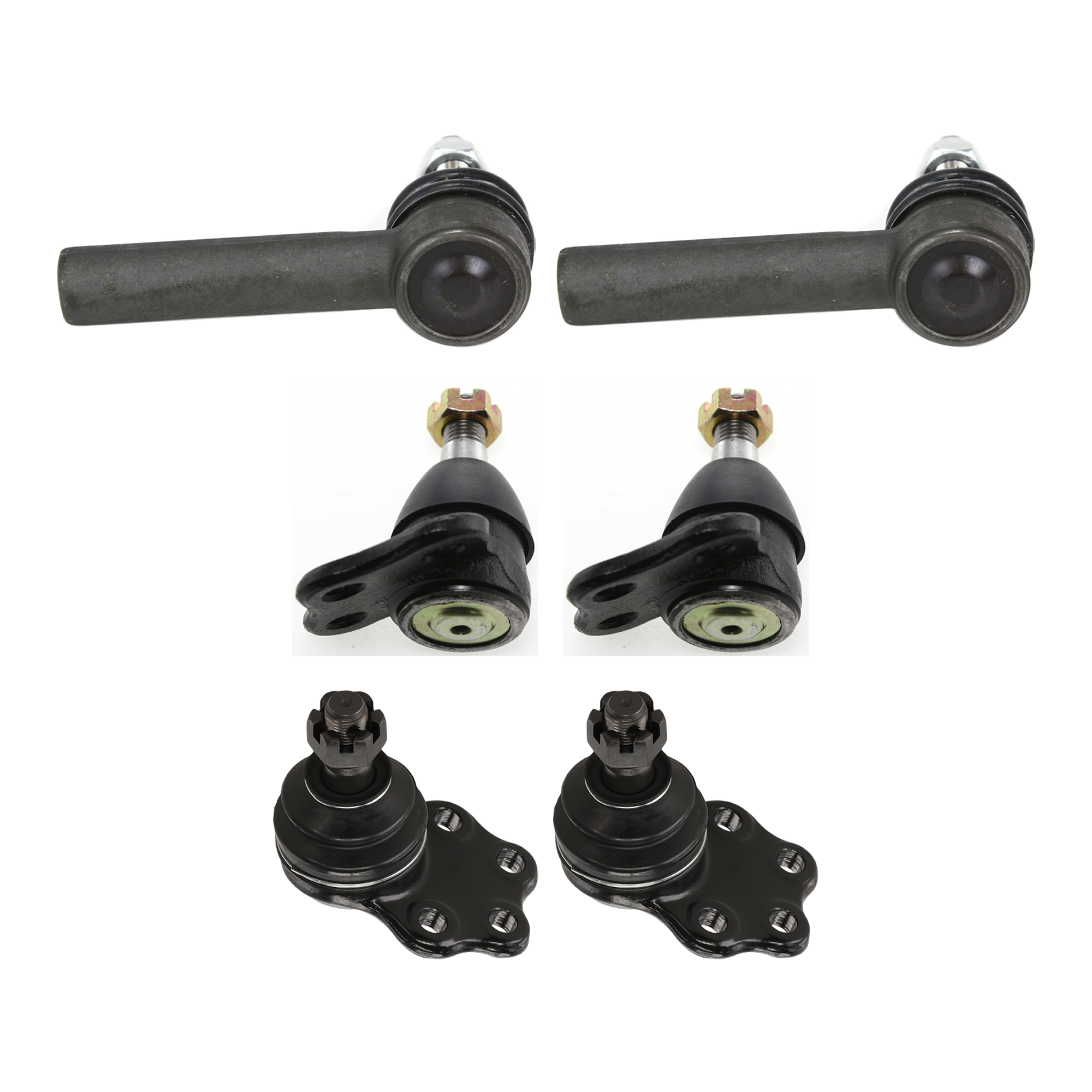 AM DAKOTA 00-04 DURANGO 00-03 FRONT SUSPENSION KIT RH AND LH 6 pc Kit with Ball Joint and Tie Rod End SKU KIT 07162024-61 OEM 104291-2601493-2601541-5051