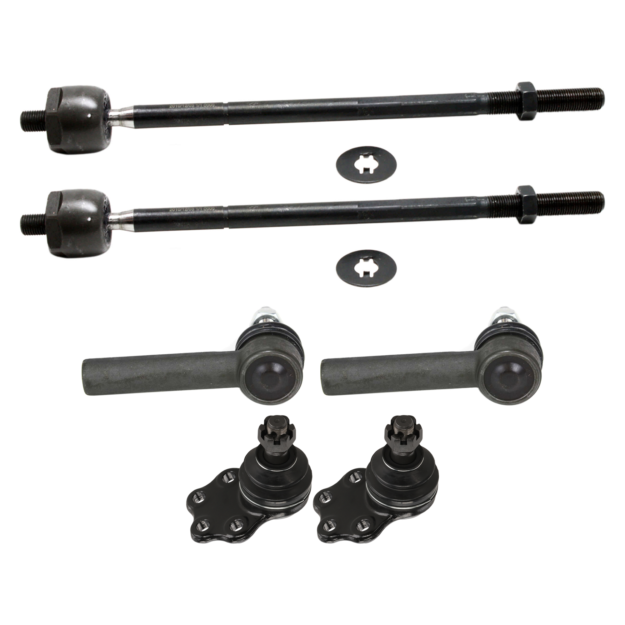 AM DAKOTA 00-04 DURANGO 00-03 FRONT SUSPENSION KIT RH AND LH 6 pc Kit with Ball Joint and Tie Rod End SKU KIT 07162024-62 OEM 104291-2601493-2601541-5051