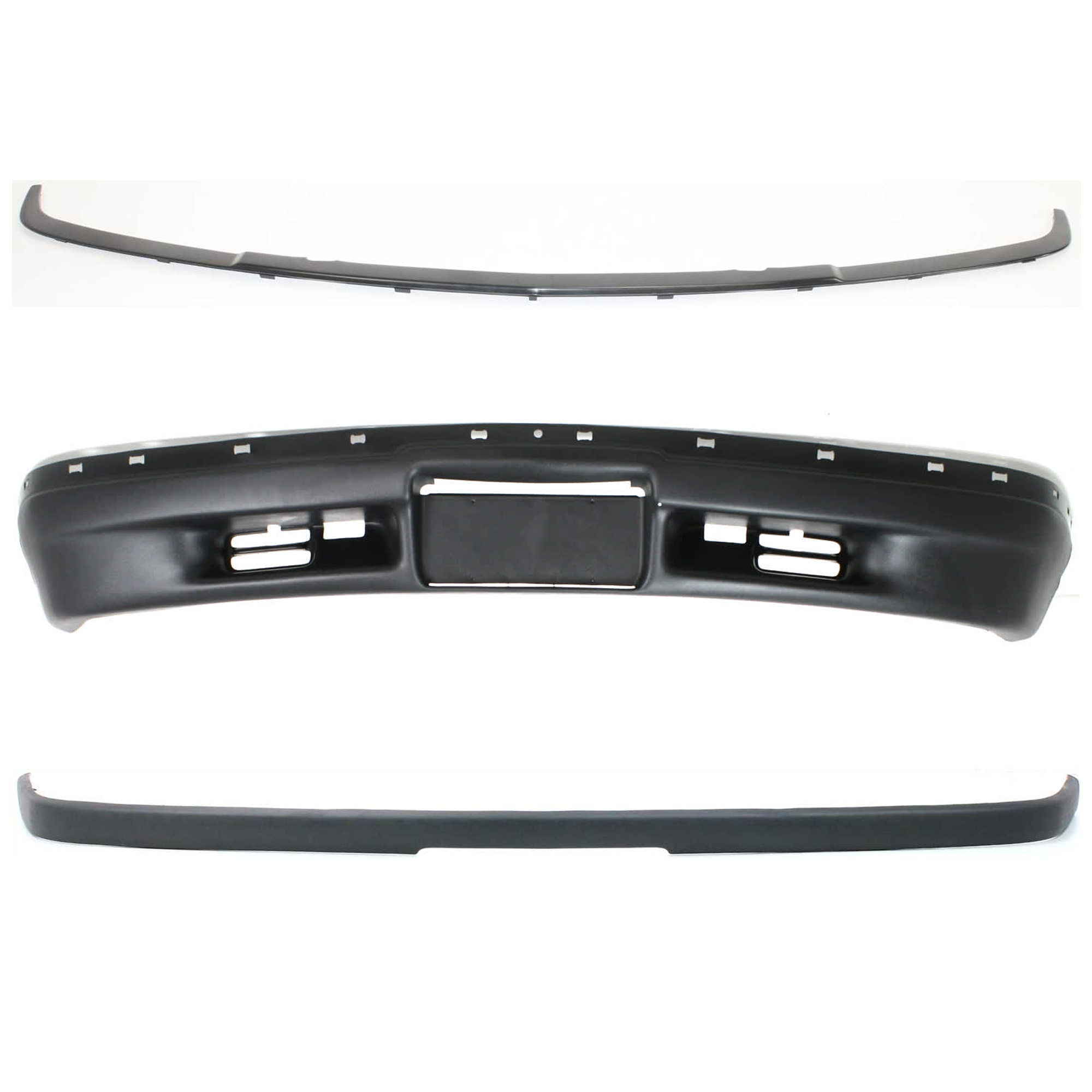 AM BLAZER 98-01 S10 PICKUP 98-03 FRONT LOWER VALANCE 3 pc kit w Bumper Trim Air Deflector Primed 2WD LS LT Models SKU KIT 071624-27 Partslink GM1092163 GM1057491 GM1087239 OEM 88967923-15716712-15015660
