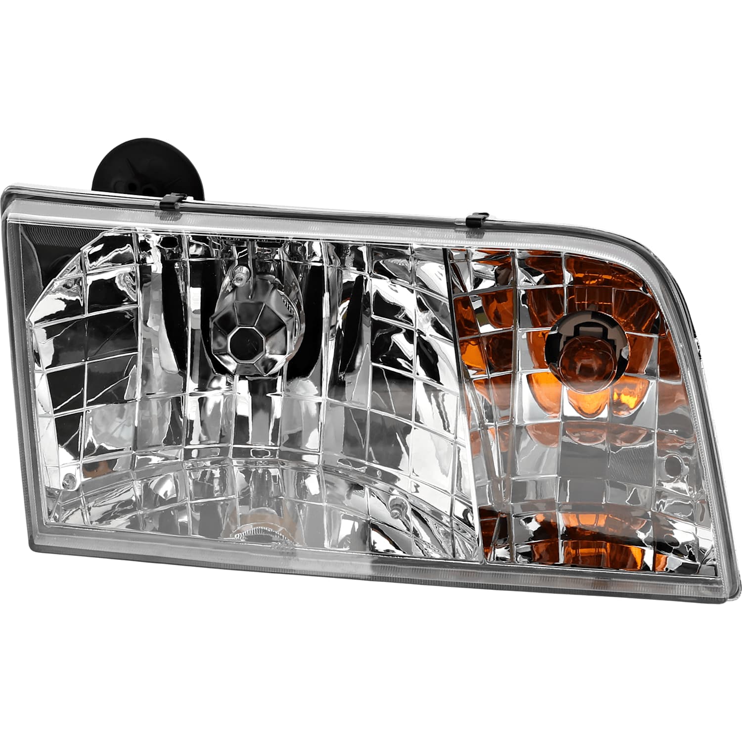 AM CROWN VICTORIA 98-11 HEADER PANEL 4 pc Kit w Headlight and Grille Assembly SKU KIT 071624-32 Partslink FO1220209 FO1200346 FO2503200 FO2502200 OEM 6W7Z8190A 6W7Z8200BA 4W7Z13008