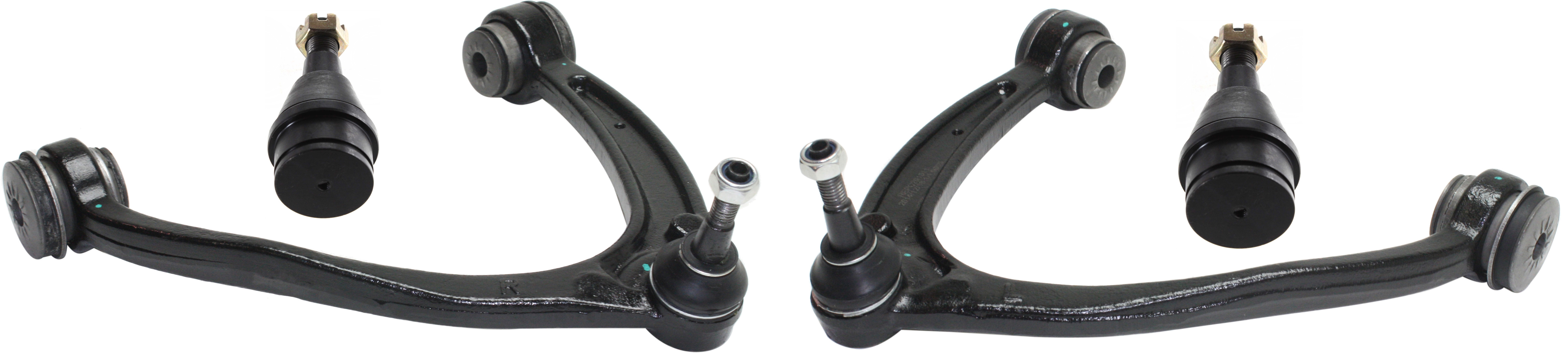 AM ESCALADE TAHOE YUKON 07-16 FRONT CONTROL ARM KIT RH AND LH Upper 4 pc Kit with Ball Joint SKU KIT 071714-04 OEM 104327-2601528-5051272-1247281