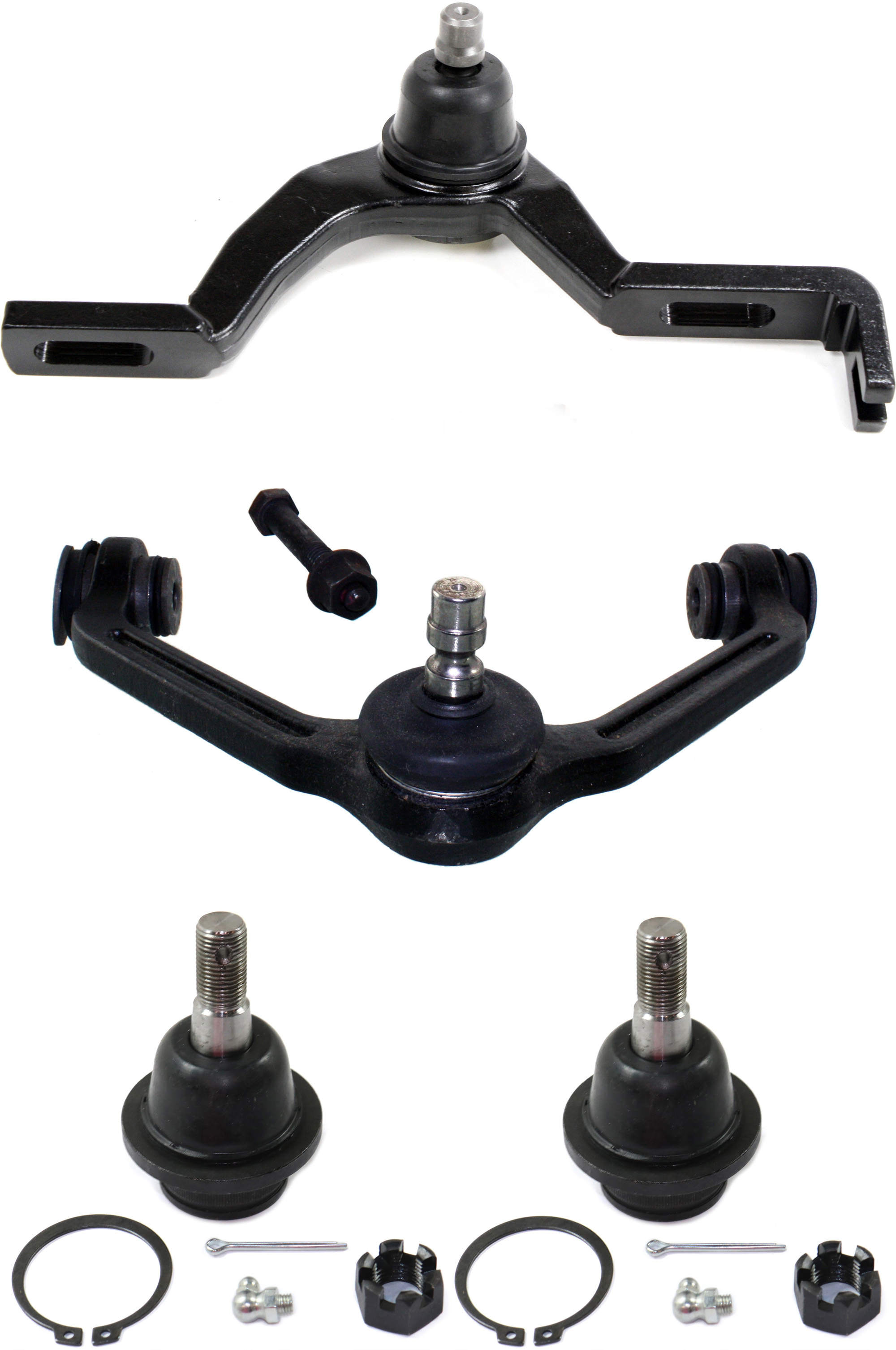 AM EXPLORER 95-01 EXPLORER SPORT TRAC 01-05 FRONT CONTROL ARM KIT RH AND LH Upper w ball joint s 4 pc Kit with Ball Joint SKU KIT 071714-05 OEM 104222-285019-1016769-2601460