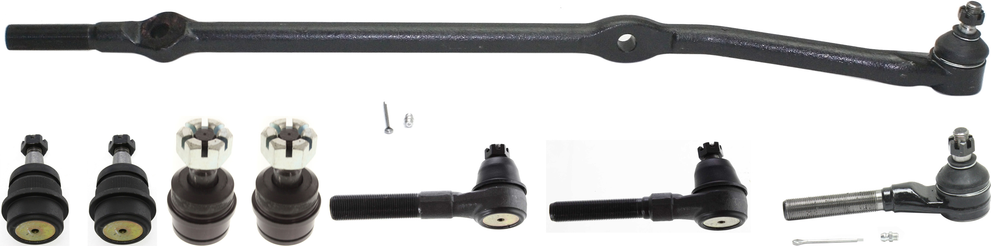 AM TJ WRANGLER 97-06 FRONT SUSPENSION KIT RH AND LH 8 pc kit with Ball Joints and Tie Rod Ends SKU KIT 071714-06 OEM 10459-46D2117A 83500202AB B316
