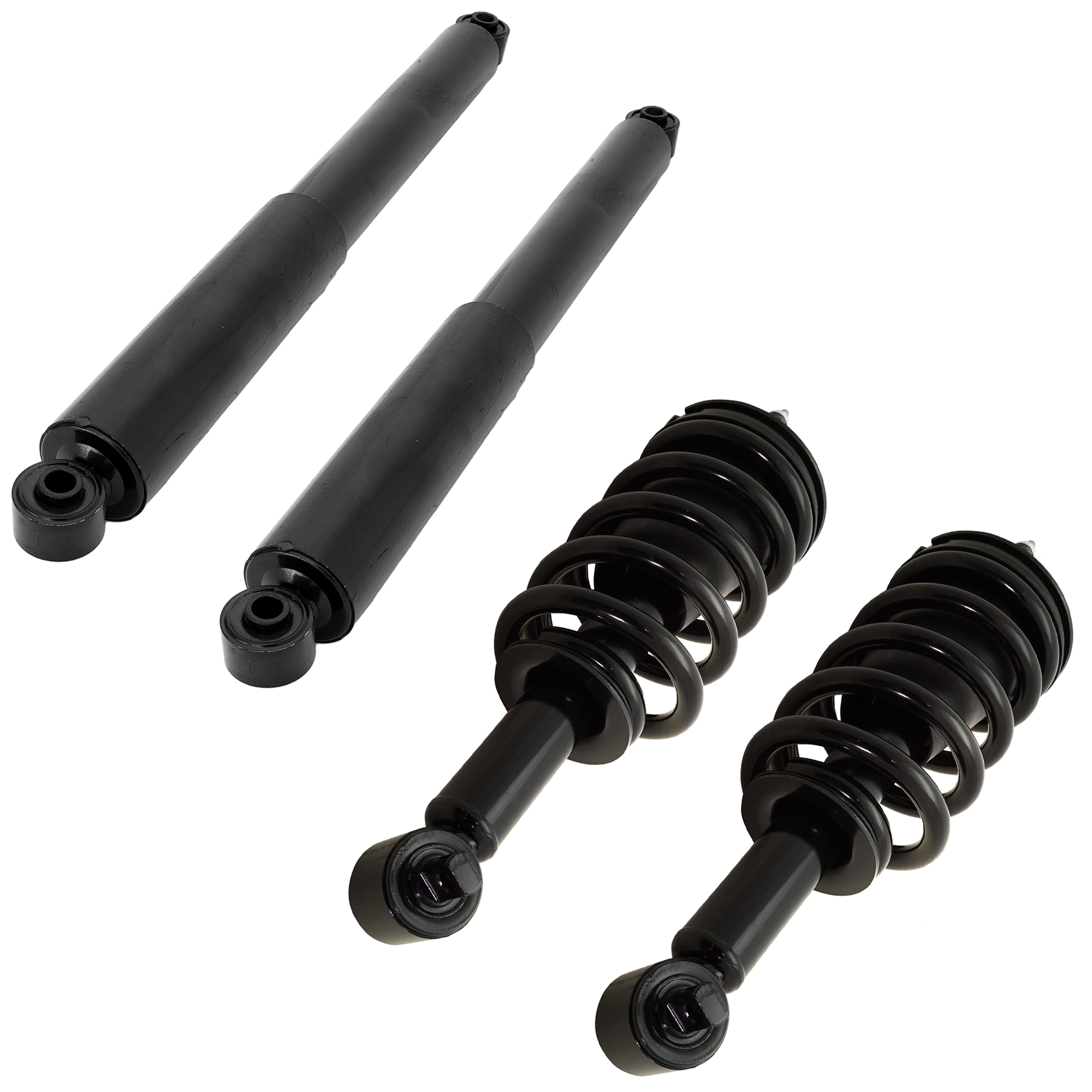 AM SILVERADO 1500 SIERRA 1500-14-18 FRONT AND REAR SHOCK AND FULLY LOADED STRUT RH AND LH Gas Charged Twin tube 19-19 Silverado 1500 LD Sierra 1500 Limited 4 pc Kit SKU KIT 071721-07 OEM 84082002-23130121-84043171-840