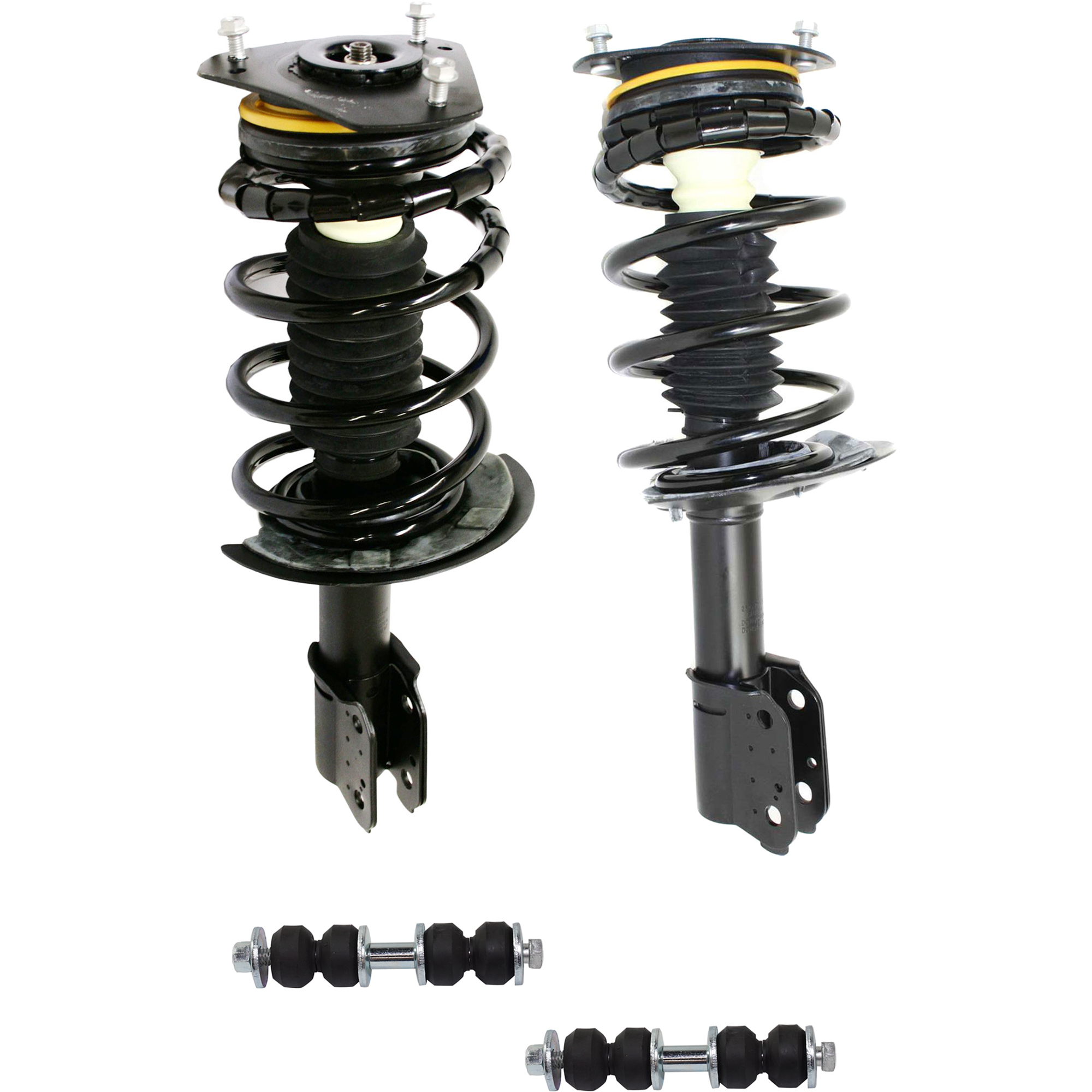 AM CENTURY 97-05 ALLURE 05-09 FRONT SUSPENSION KIT RH AND LH 4 pc kit w Loaded Struts and Sway Bar Links SKU KIT 071721-09 OEM 22064733-22064734-2652257-5451