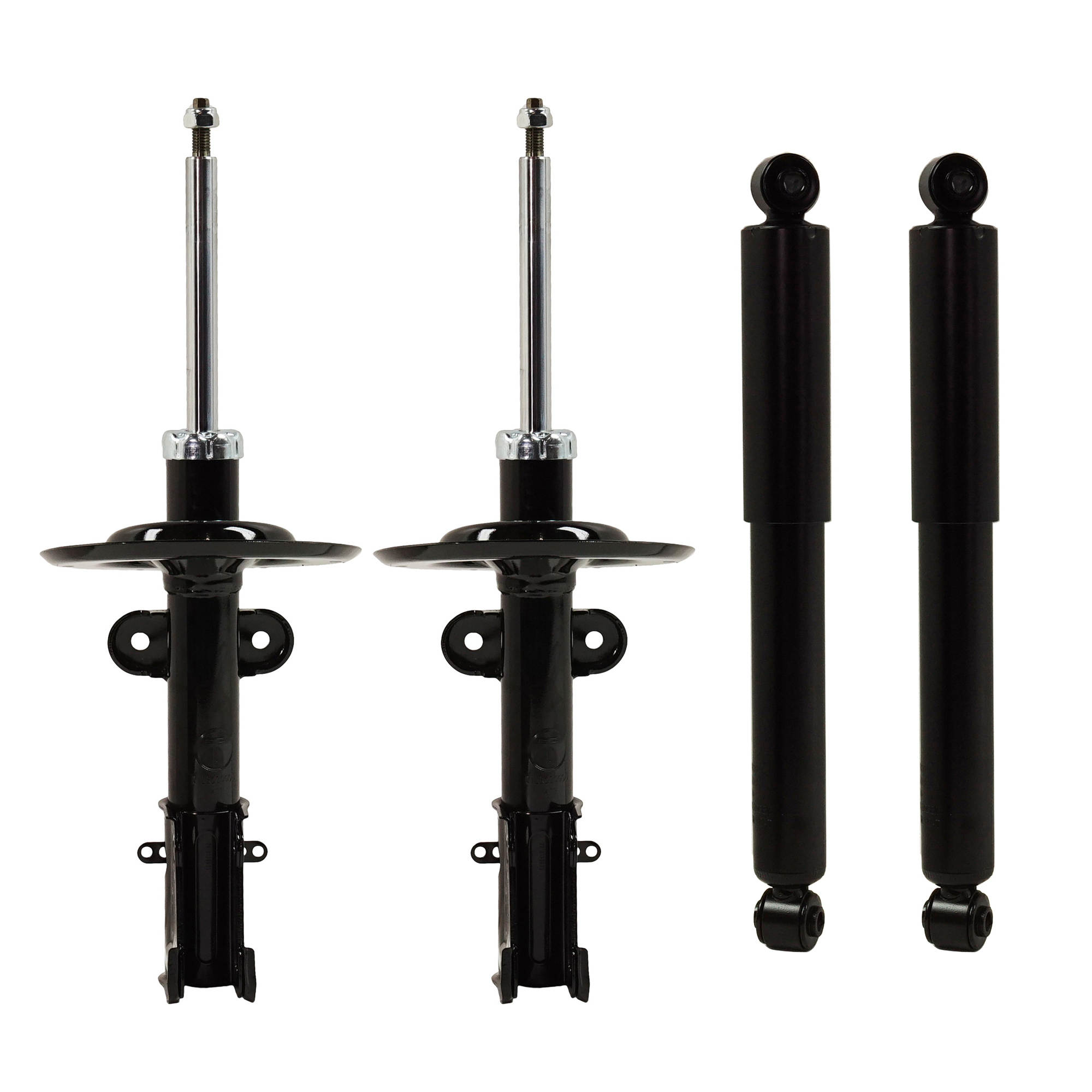 AM GRAND CARAVAN TOWN COUNTRY 01-07 FRONT AND REAR SHOCK AND BARE STRUT RH AND LH Gas Charged Twin tube 4 pc Kit SKU KIT 071721-11 OEM 4684681AB 4684682-5066337AA 47