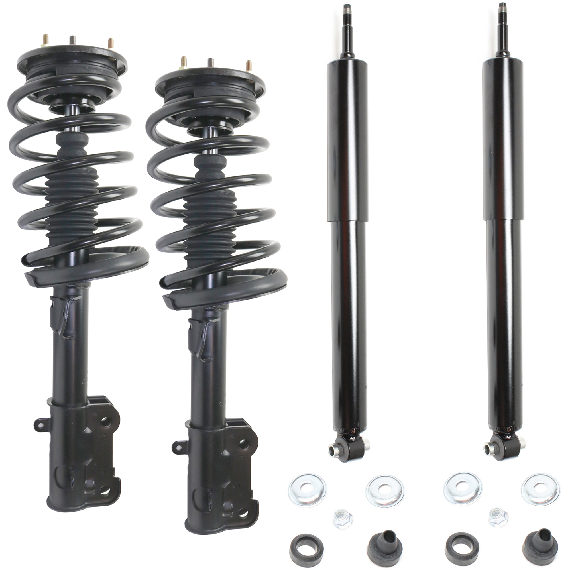 AM MUSTANG 05-10 FRONT AND REAR SHOCK AND FULLY LOADED STRUT RH AND LH 4 pc Kit SKU KIT 071721-31 OEM 172138-182138-811212-133234