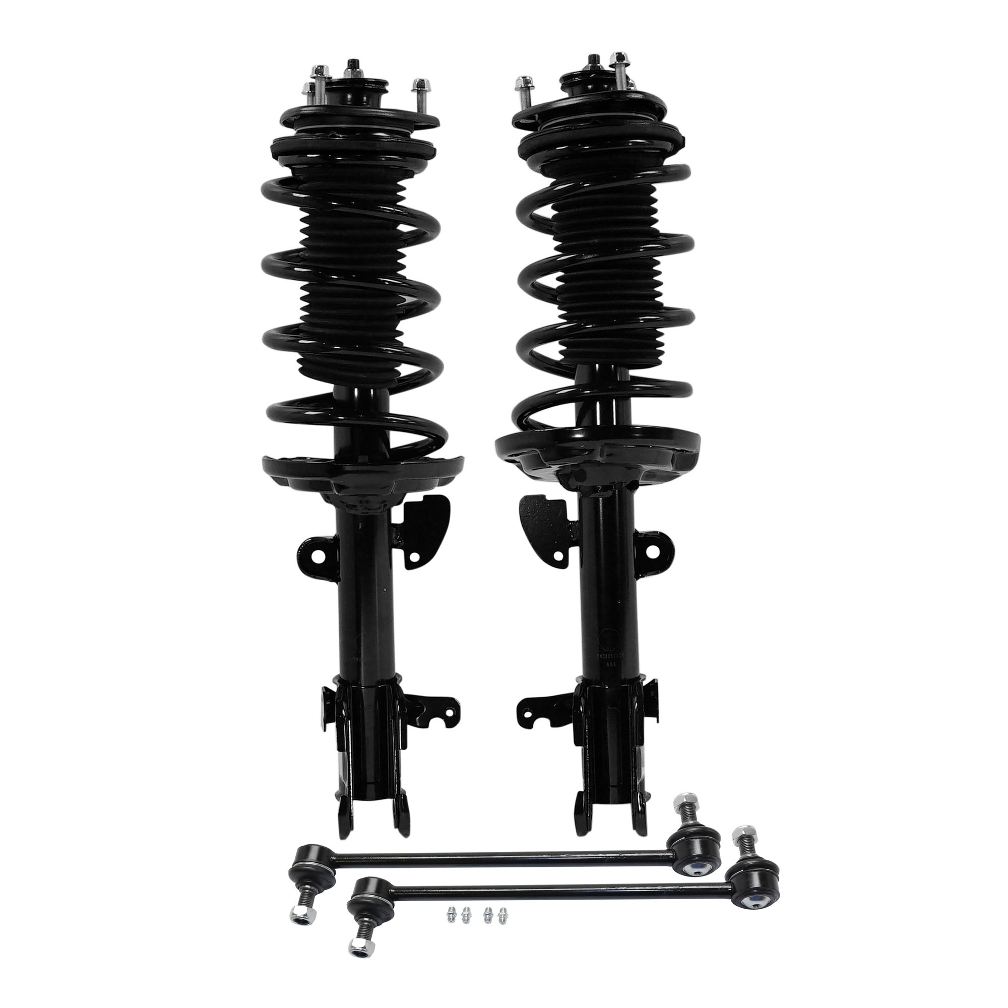 AM PILOT 09-15 FRONT SUSPENSION KIT RH AND LH 4 pc kit with Loaded Struts and Sway Bar Links SKU KIT 071721-38 OEM 51320S0XC01