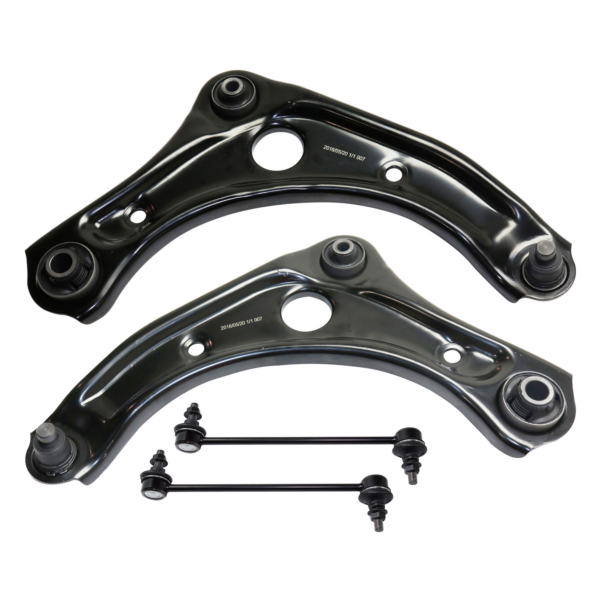 AM VERSA 12-19 FRONT SUSPENSION KIT RH AND LH 4 pc kit with Control Arms and Sway Bar Links SKU KIT 071721-56 OEM 545011HK0B 545019KC0A 545001HK